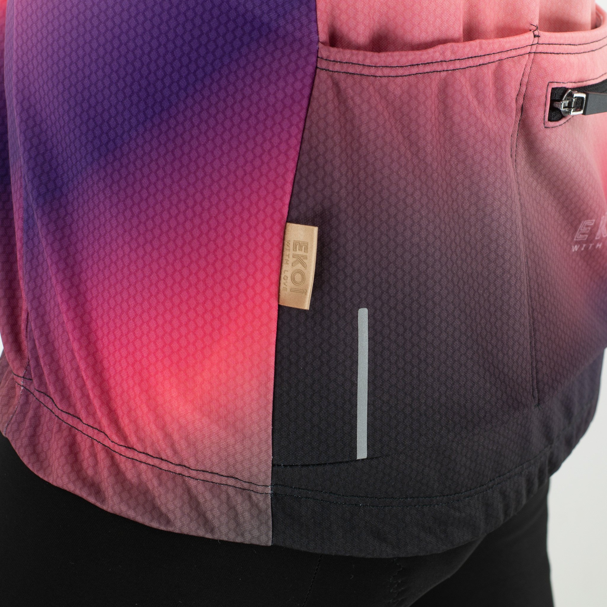 Women Long Sleeves Jersey EKOI AURA Pink