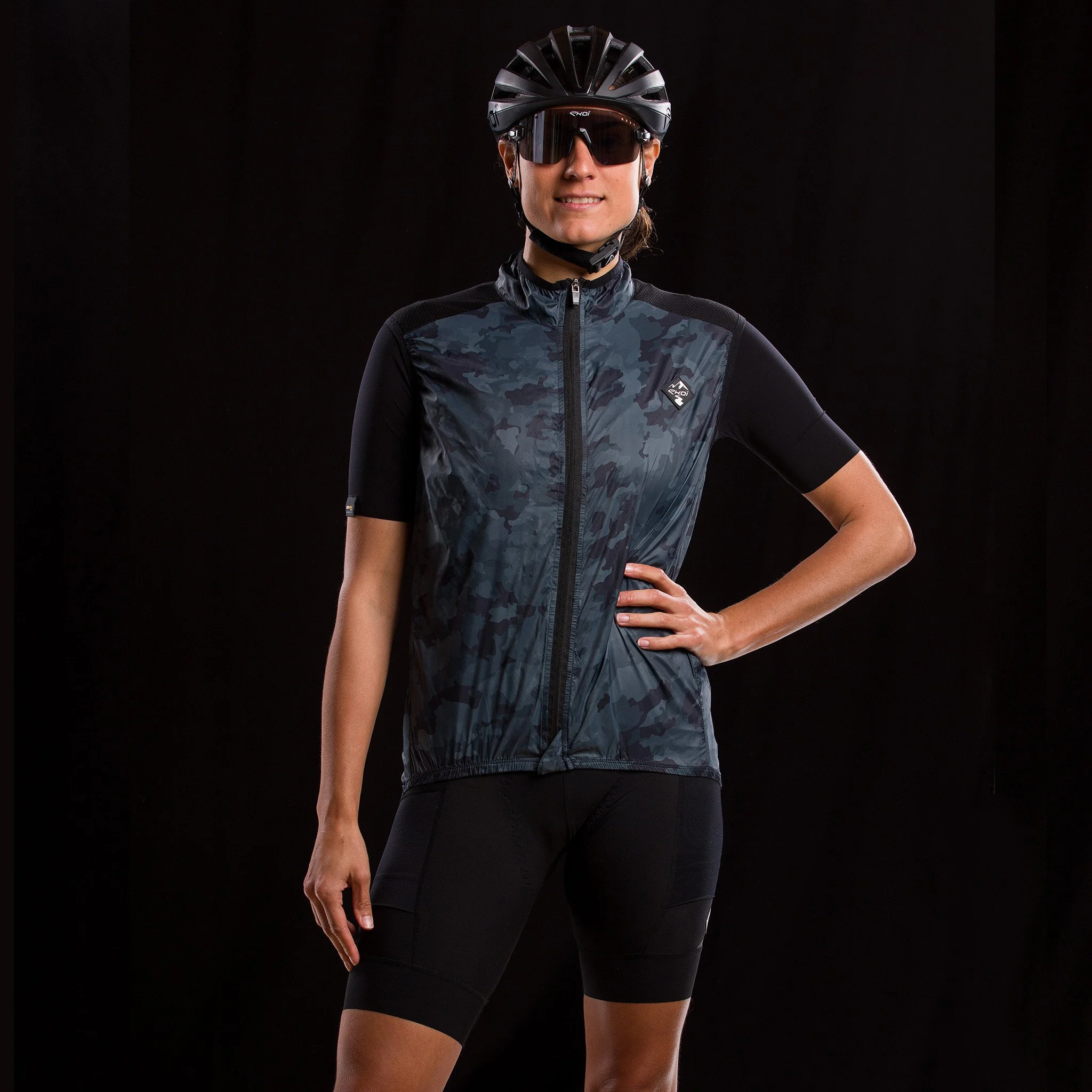 Unisex Windproof Vest EKOI GRAVEL ULTRALIGHT Kaki