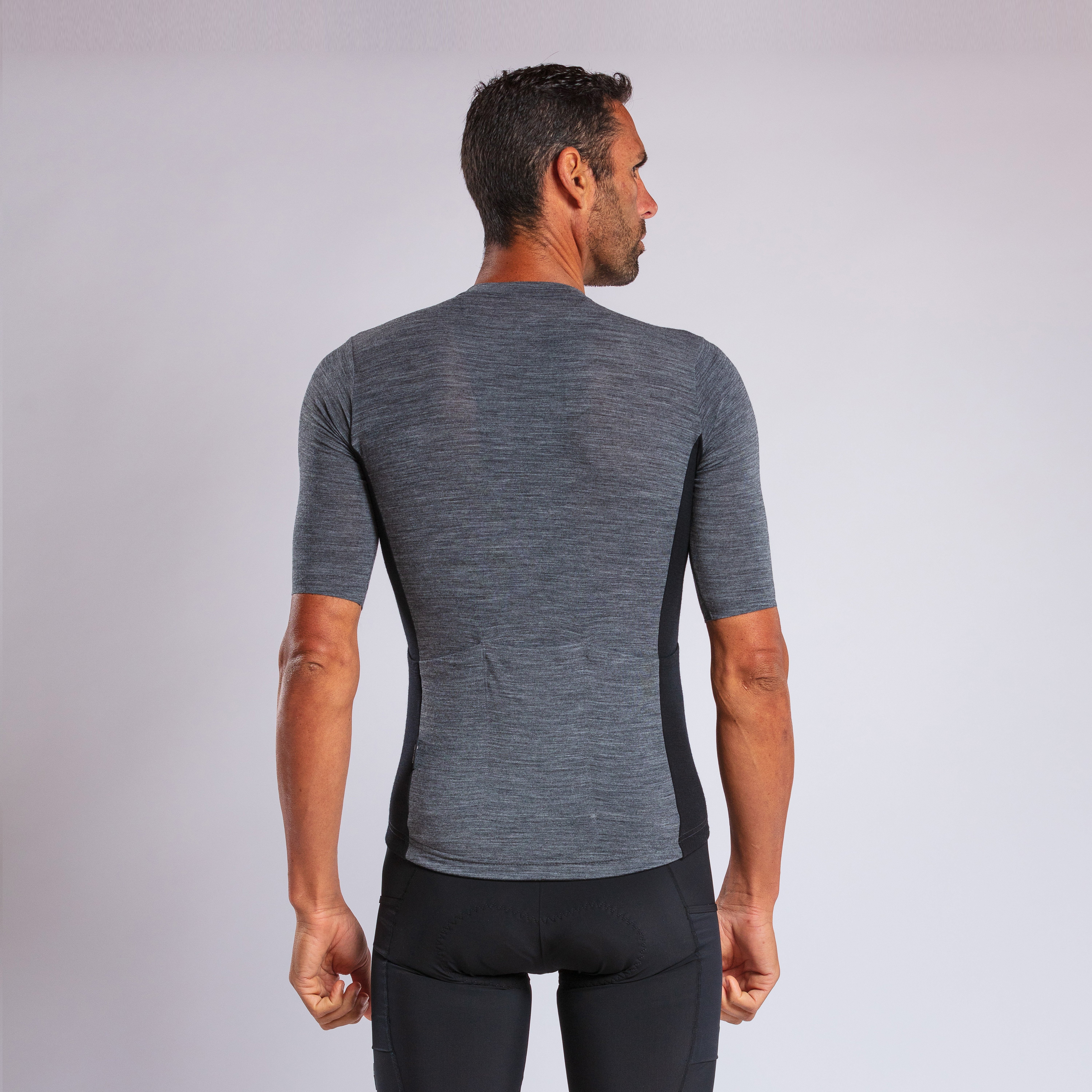 Merino Unisex Perf Gravel Jersey Black