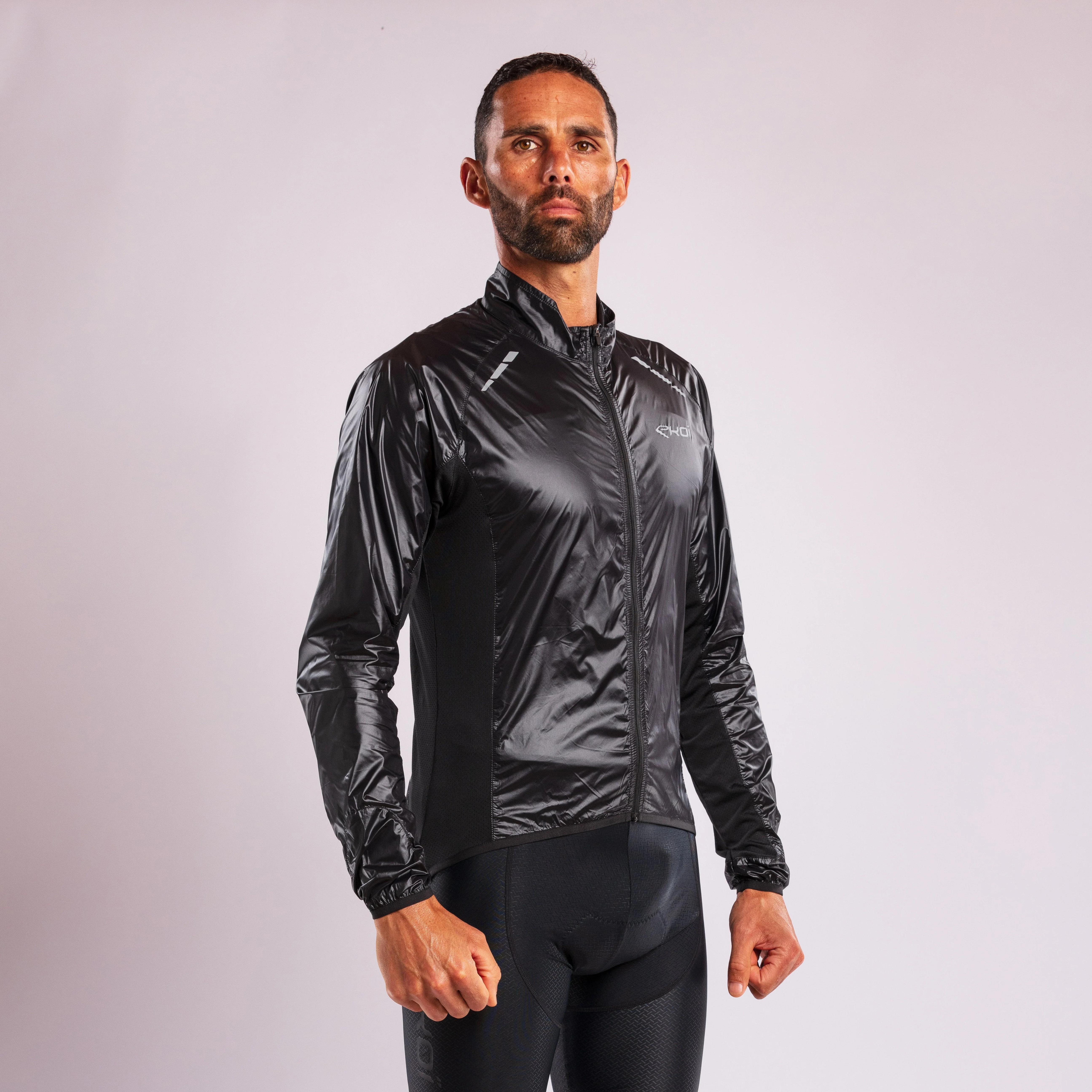 EKOI Perf WINDPROOF LIGHT PACKABLE Jacket Black
