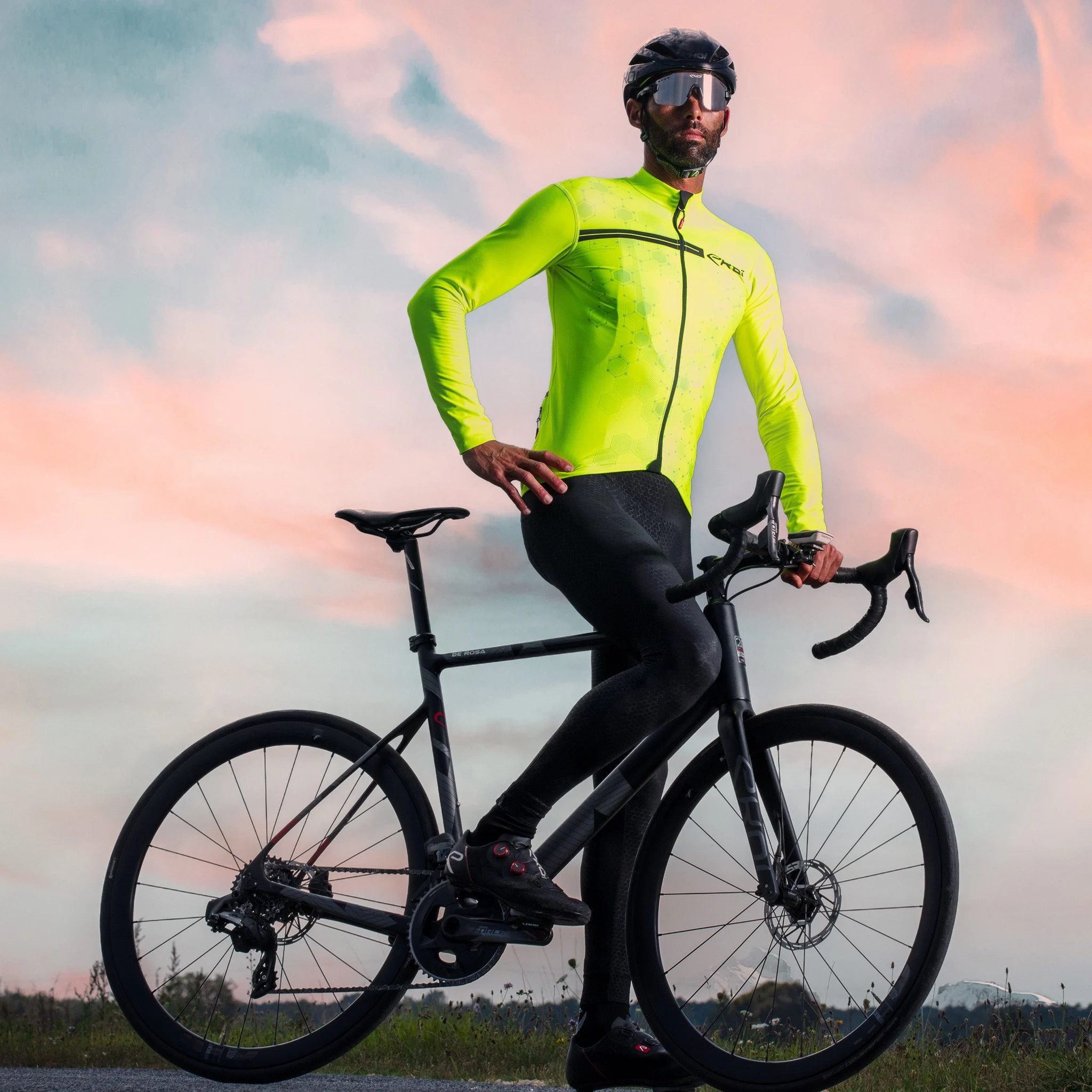 LONG SLEEVES JERSEY EKOI ATOM BLACK