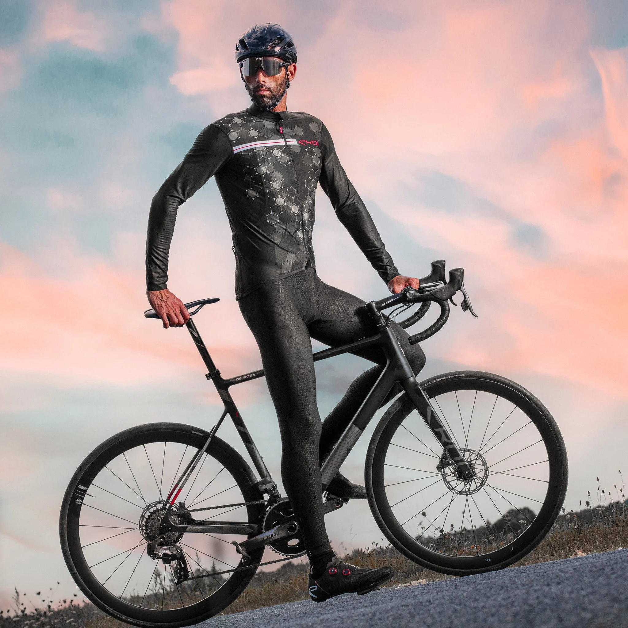 LONG SLEEVES JERSEY EKOI ATOM BLACK