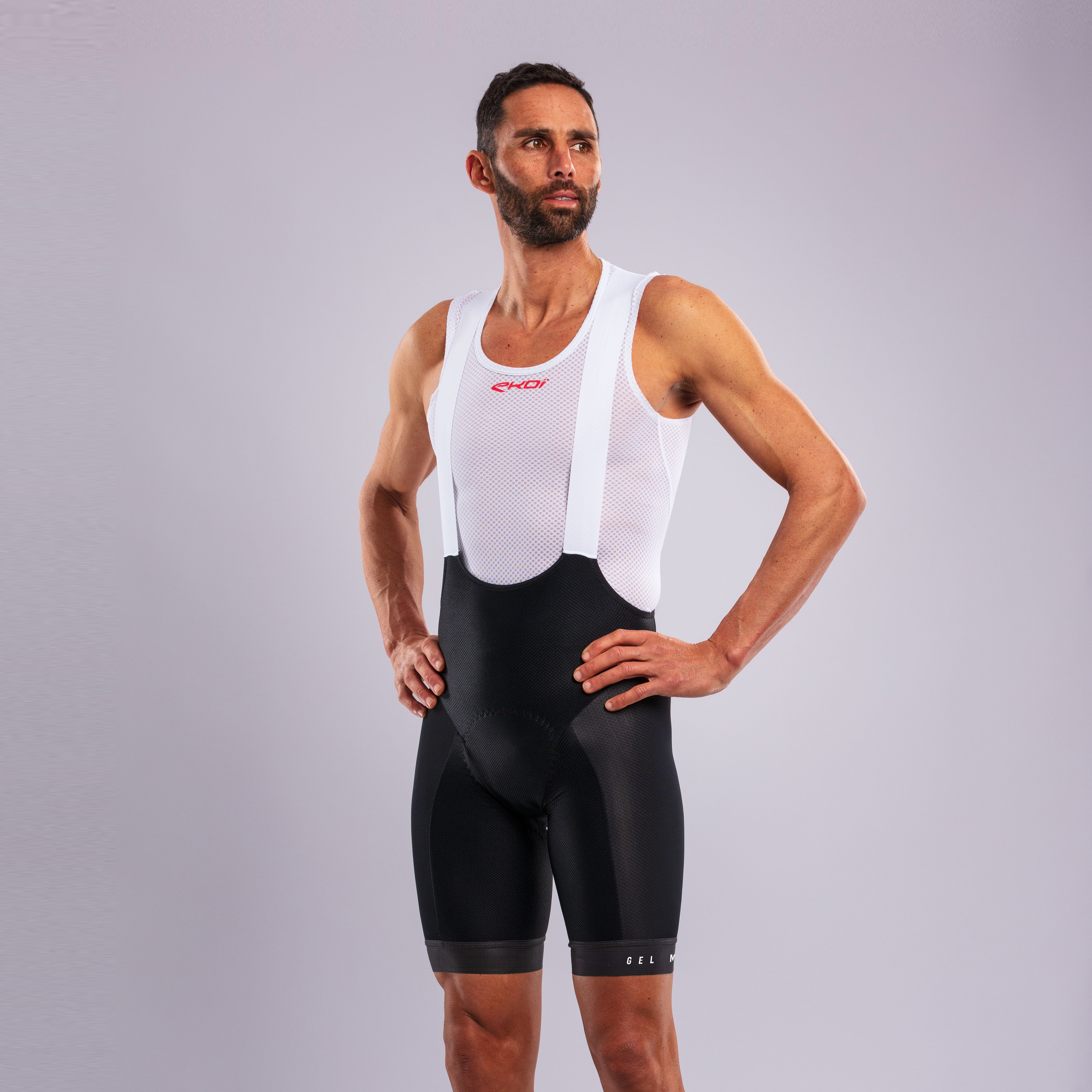 EKOI MEMORY GEL Bib Shorts Neon Yellow