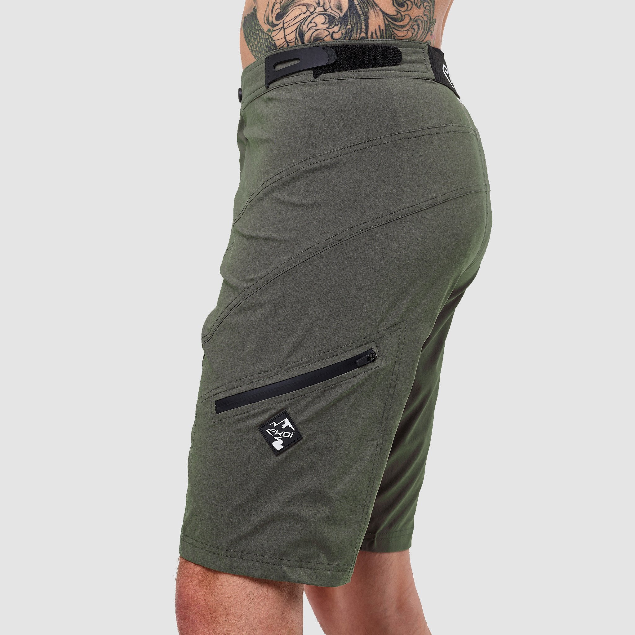 Unisex Shorts EKOI GRAVEL CONFORT Kaki