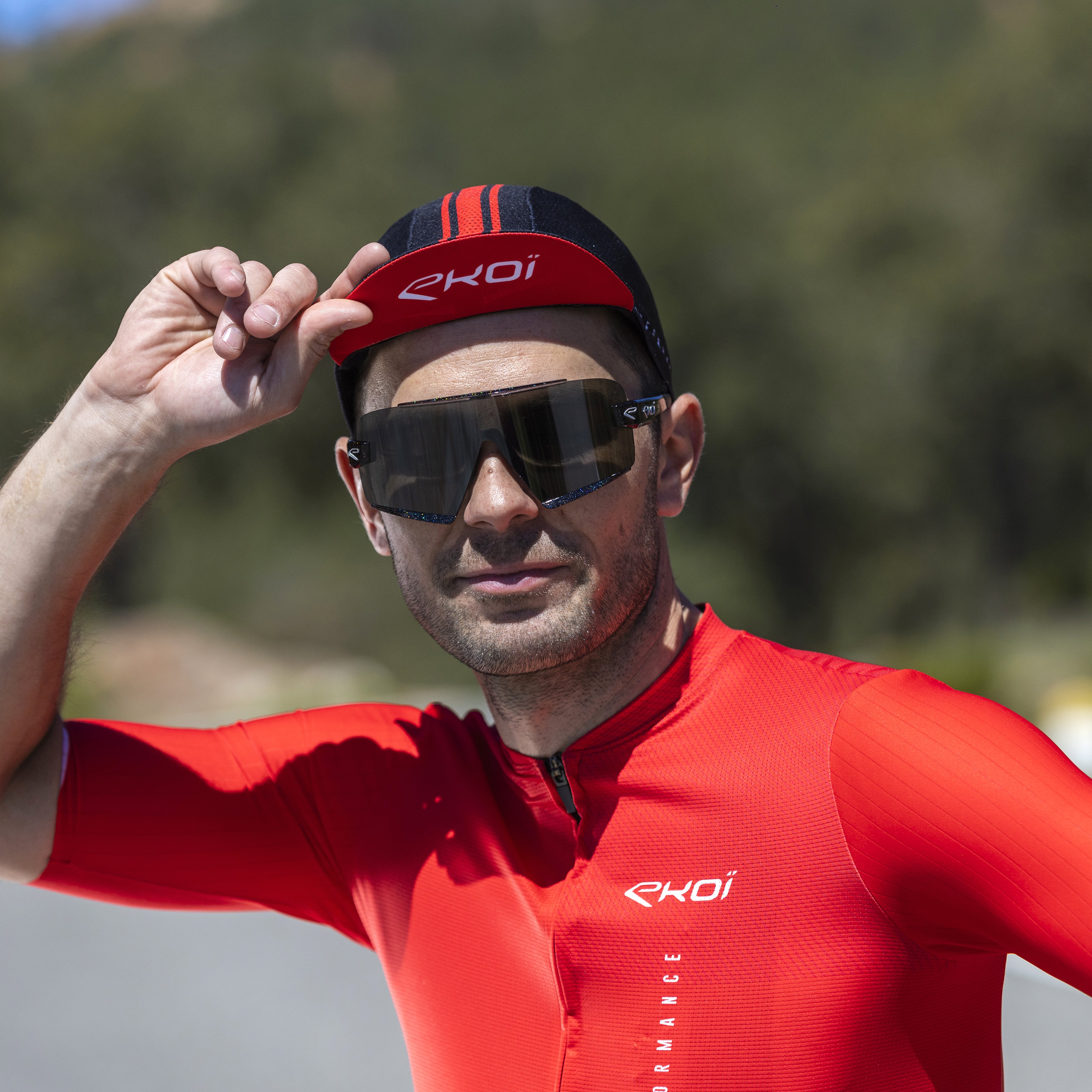 EKOI Perf LINEAR Cycling Cap Sky Navy