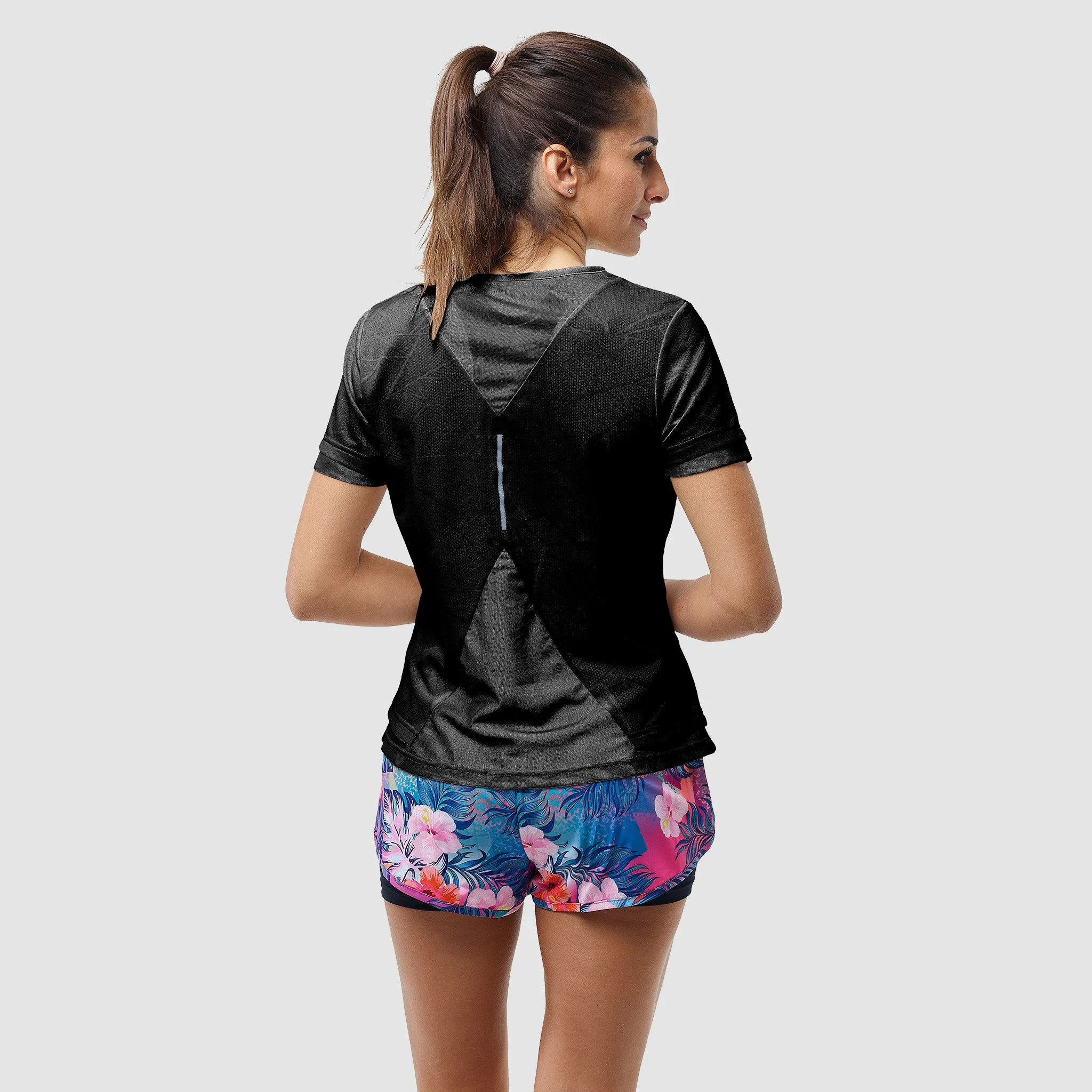 Women Tee Shirt EKOI RUN Black