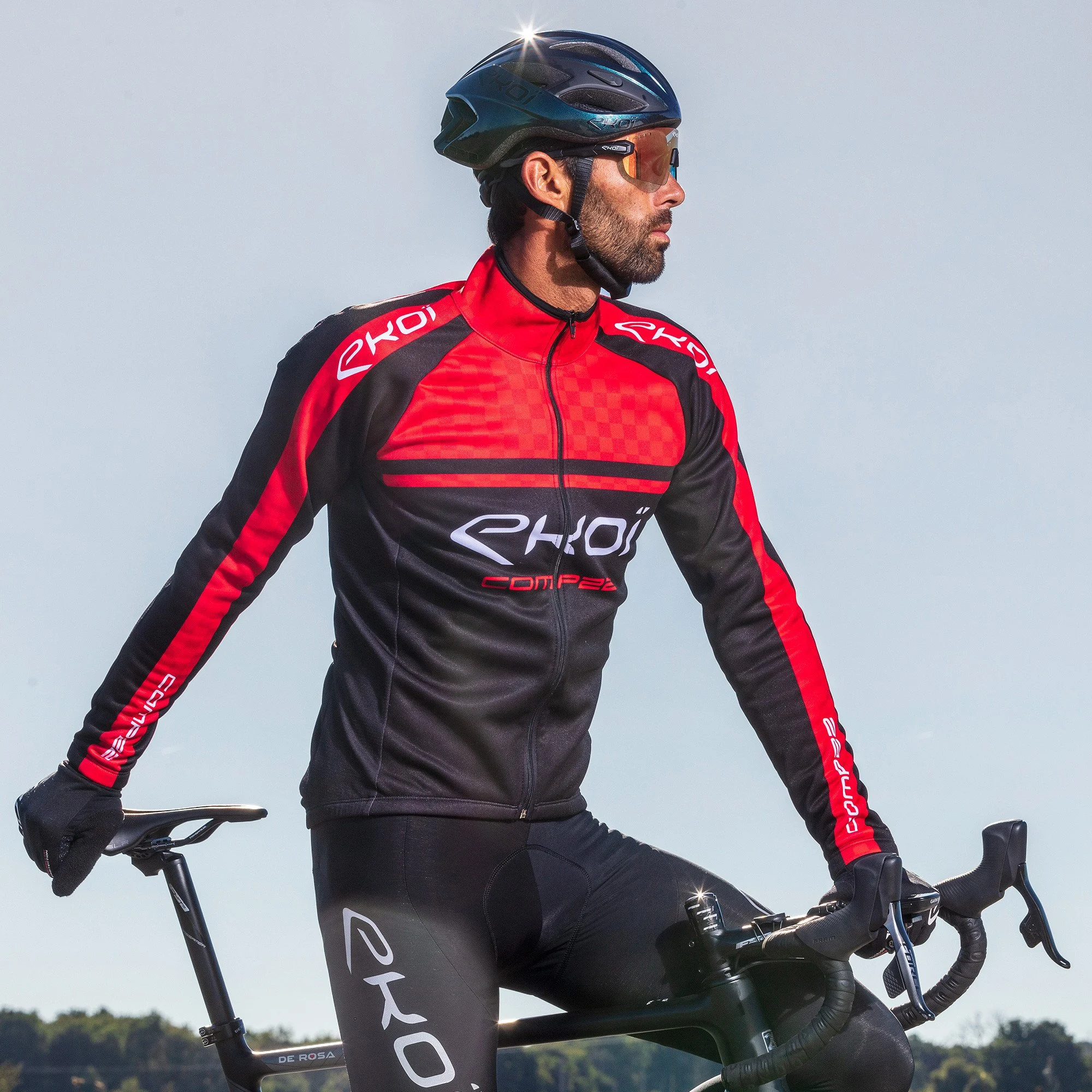 WINTER THERMAL JACKET EKOI COMP22 RED