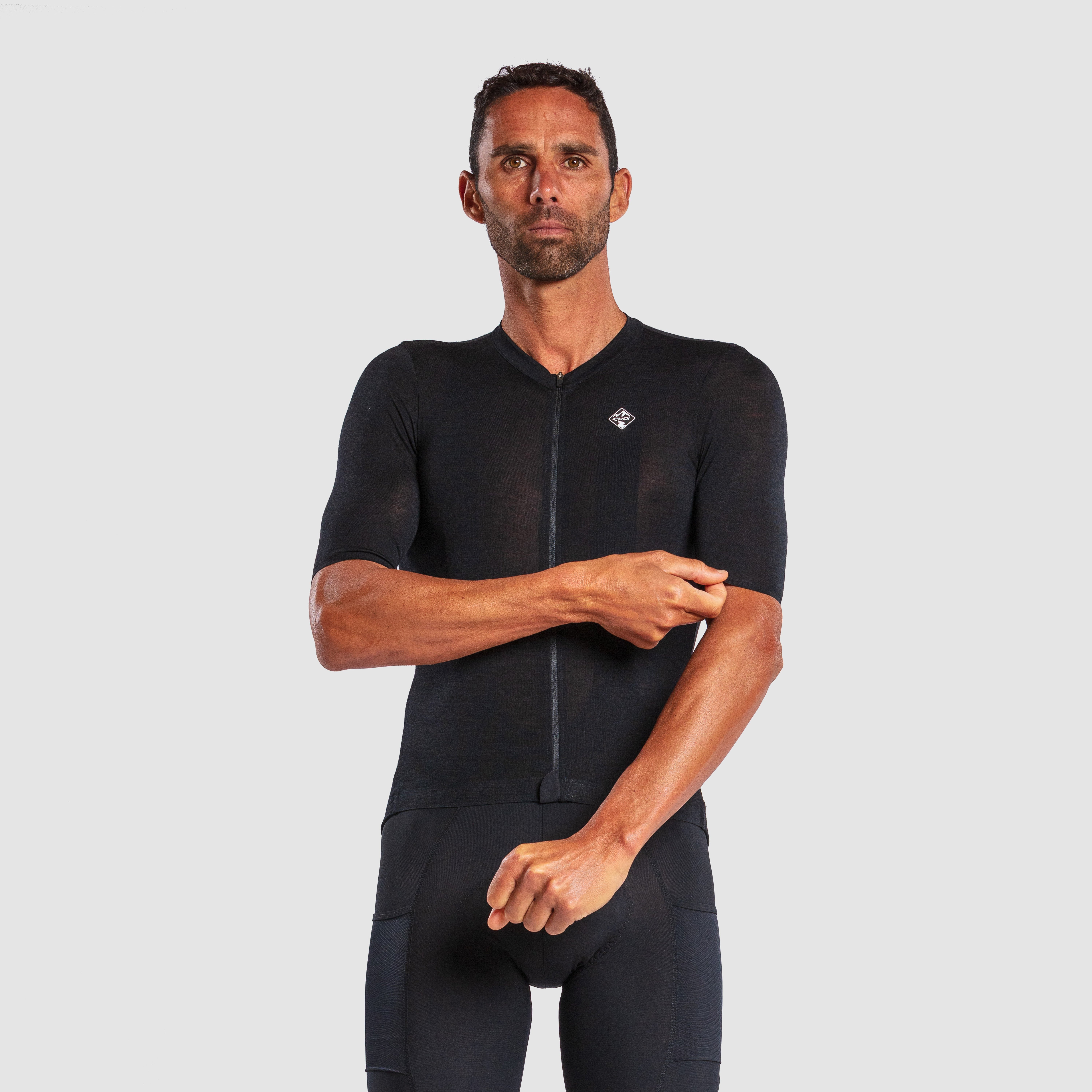 Merino Unisex Perf Gravel Jersey Black
