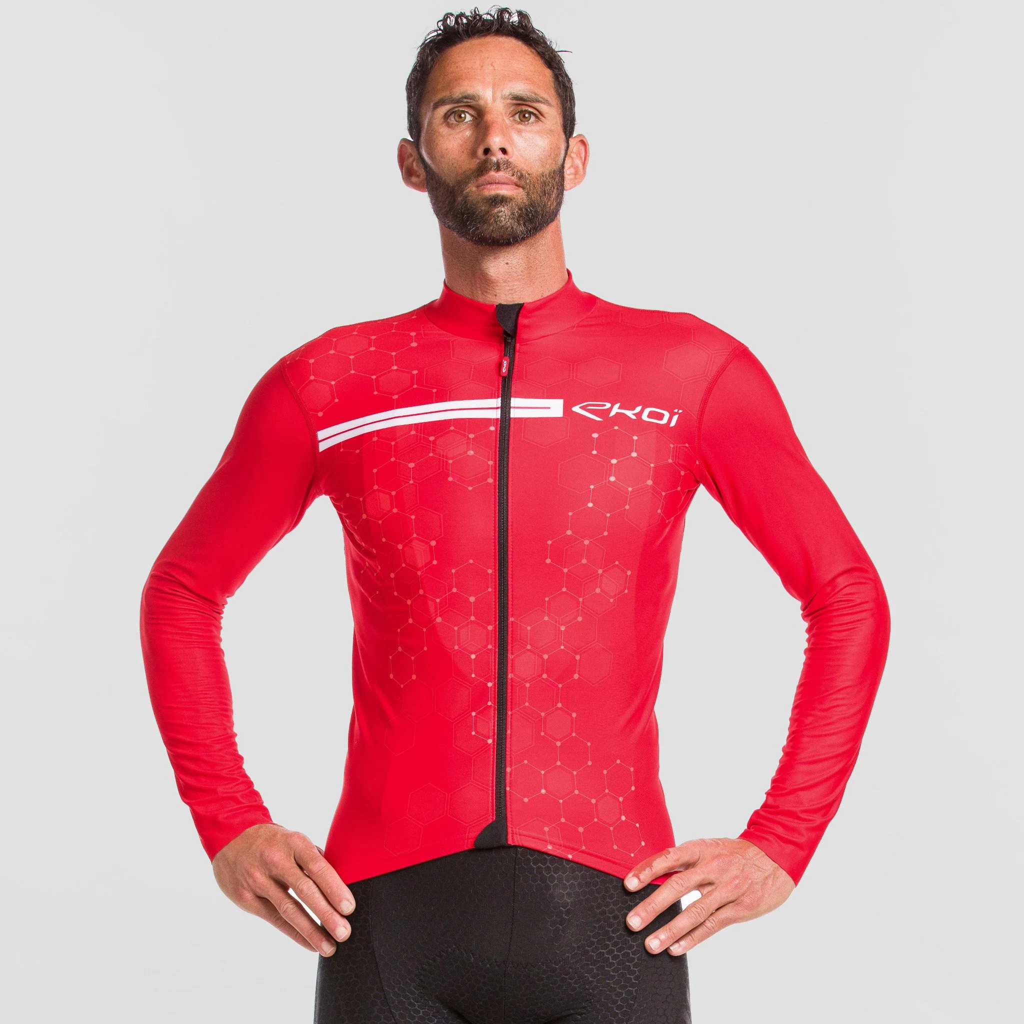 LONG SLEEVES JERSEY EKOI ATOM BLACK