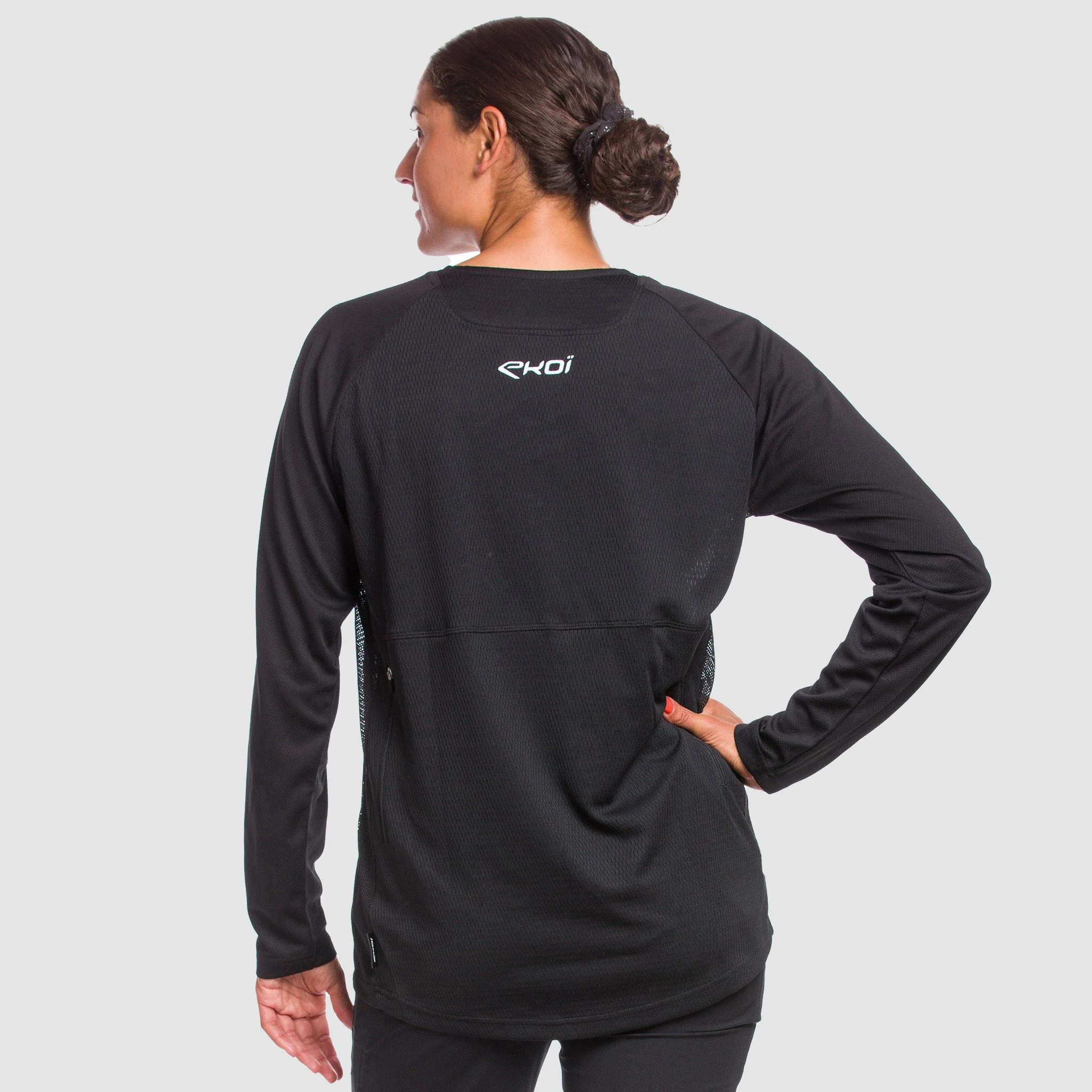 Long Sleeves Jersey EKOI MTB Blue