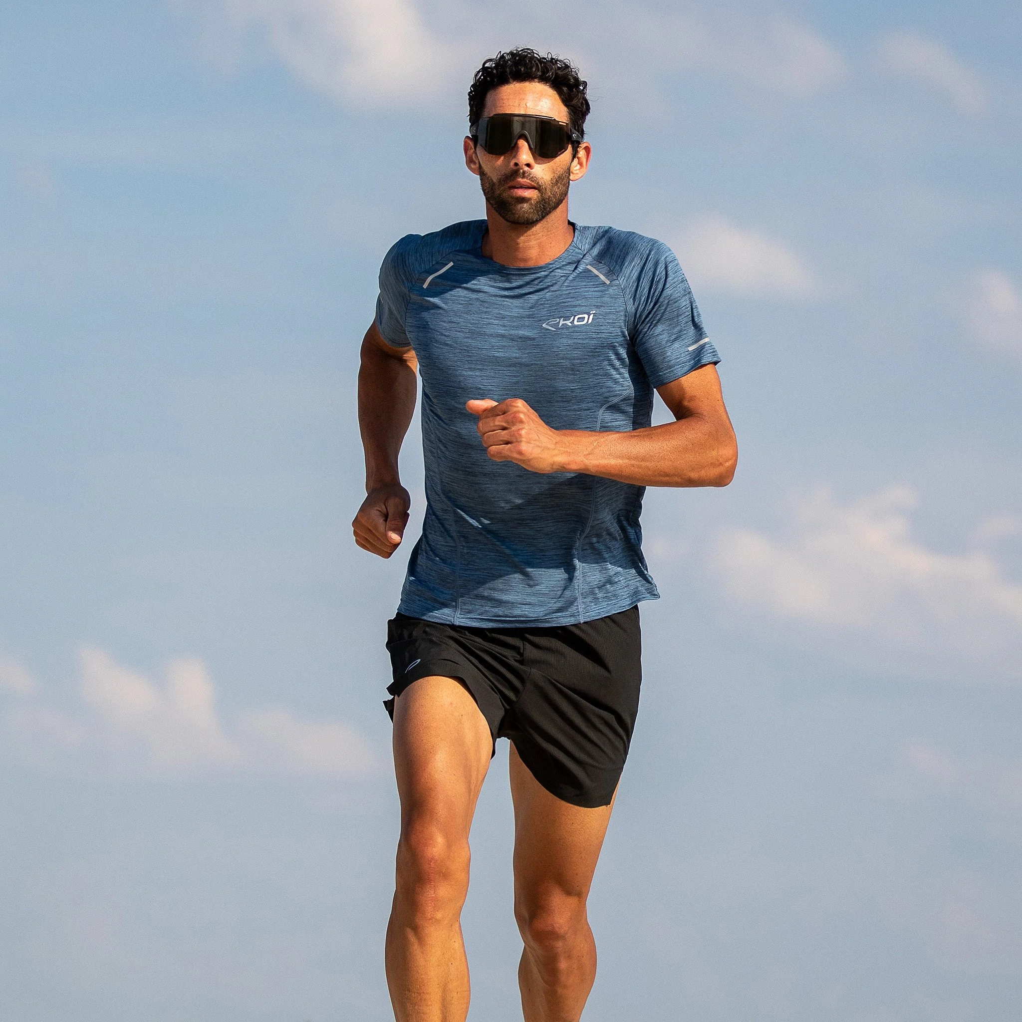 MEN TEE SHIRT PERFORMANCE EKOI RUN BLUE