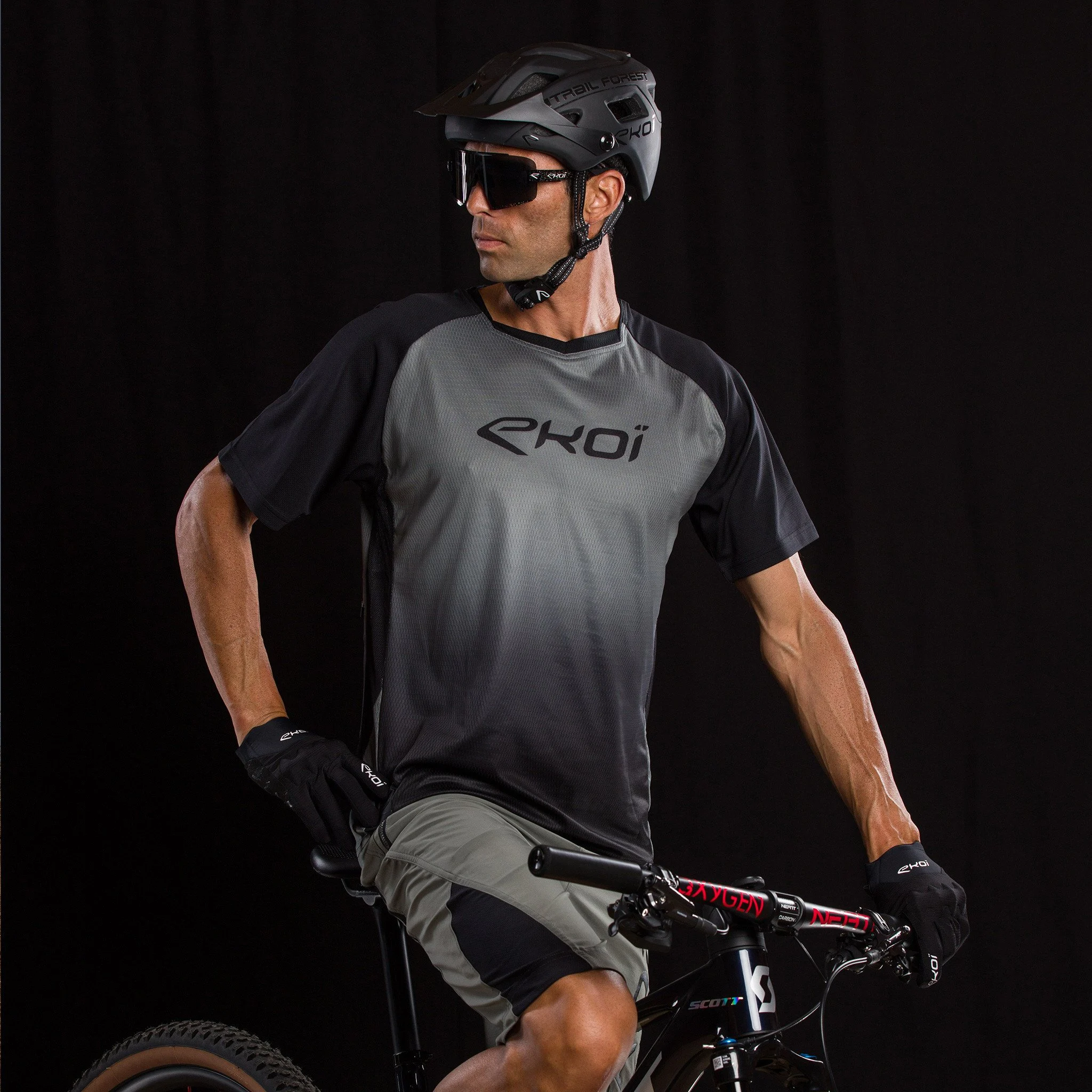 Short Sleeves Jersey EKOI MTB Grey