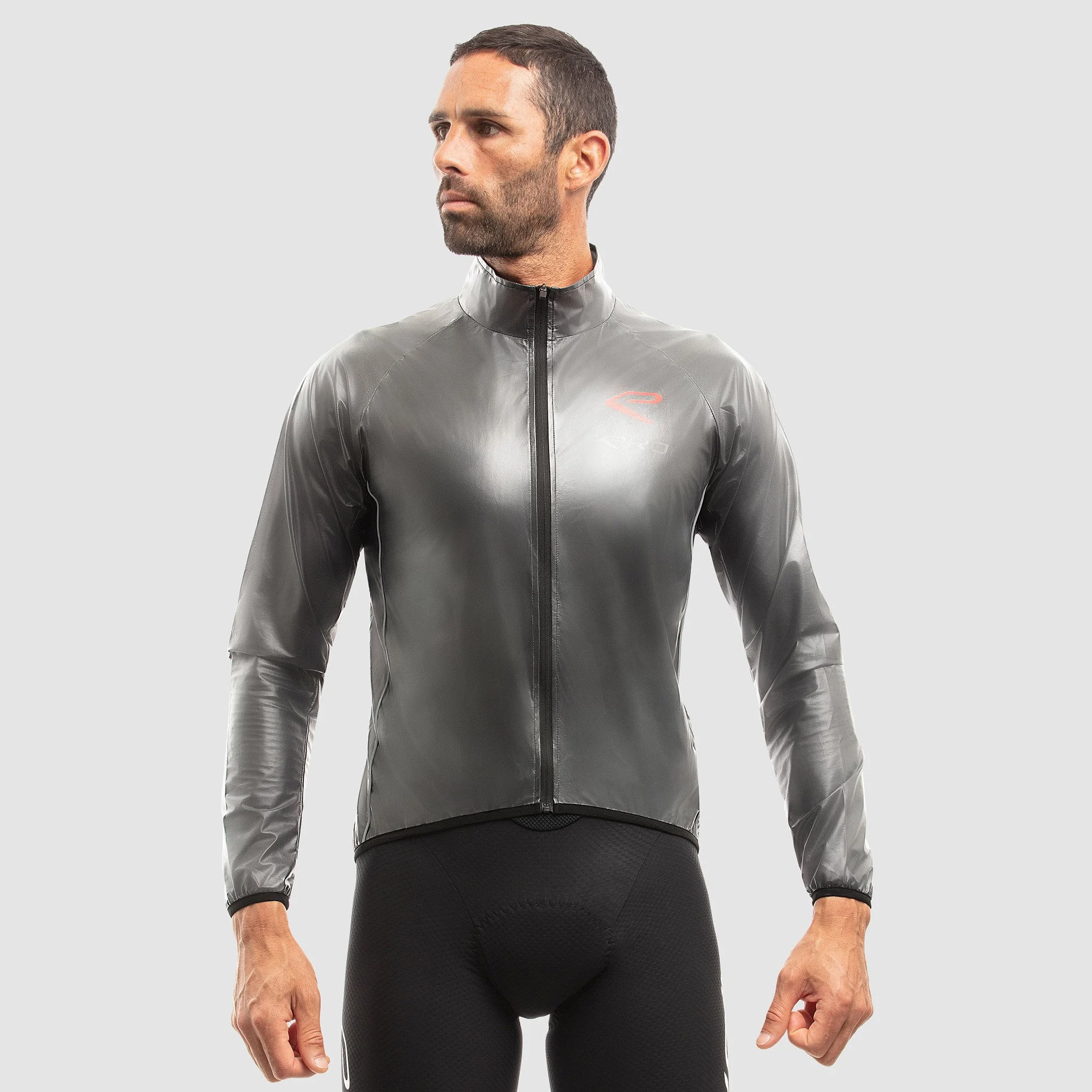 EKOI SHARK Back Pocket Grey rain jacket