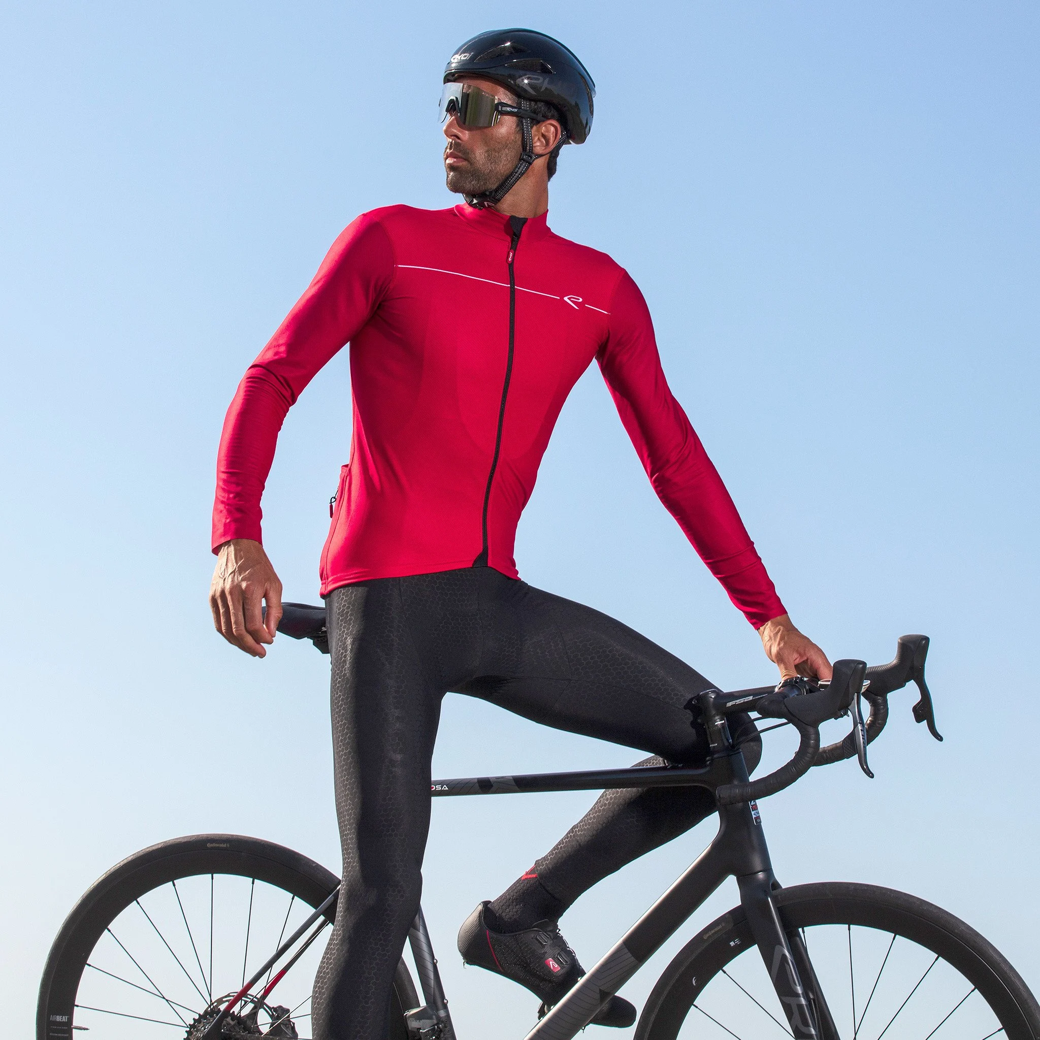 EKOI MONOCHROME RED LS JERSEY