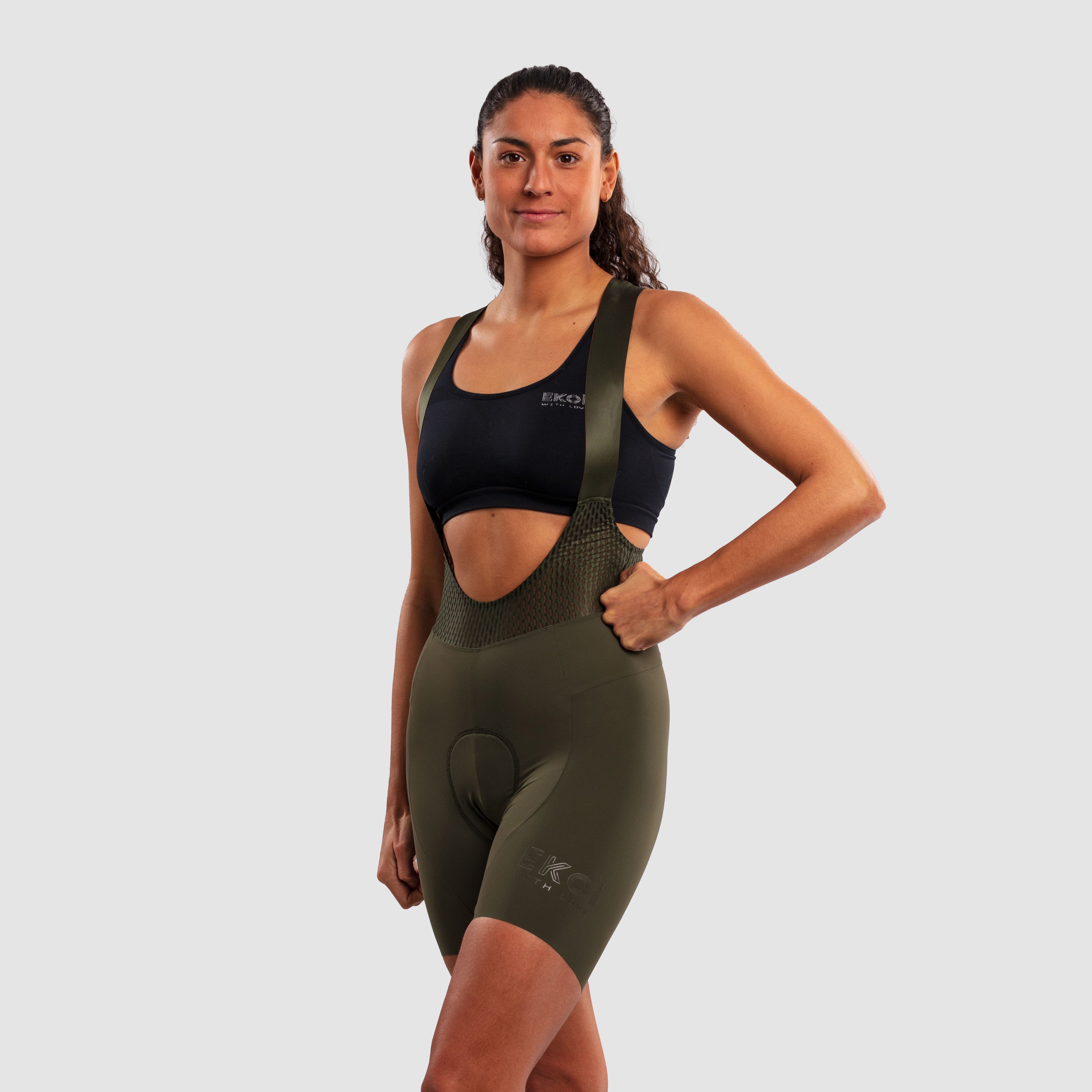 EKOI Women's ESSENTIAL Bibshorts Navy