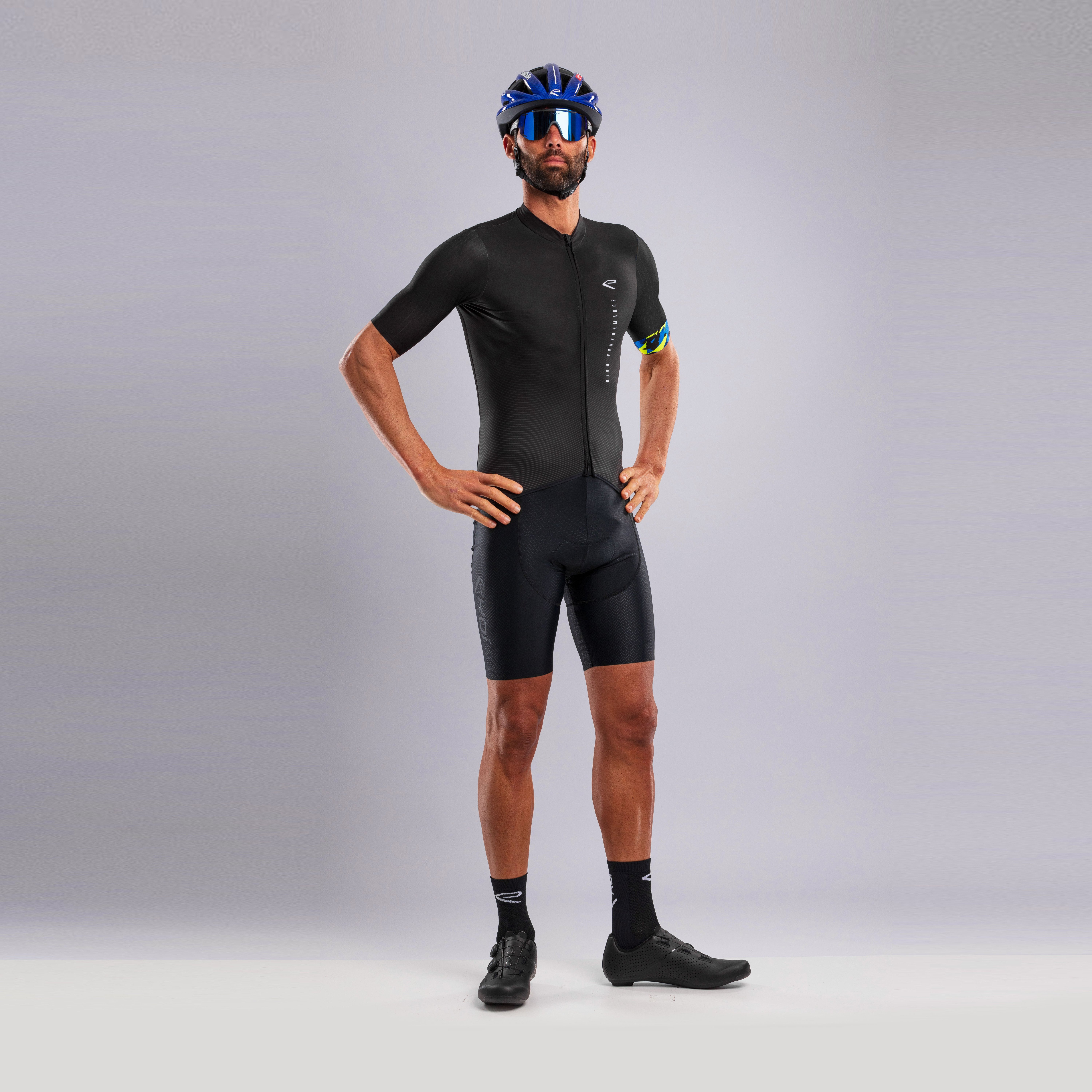 EKOI KAMO CROSS Jersey and Bib Shorts Red Black Combo