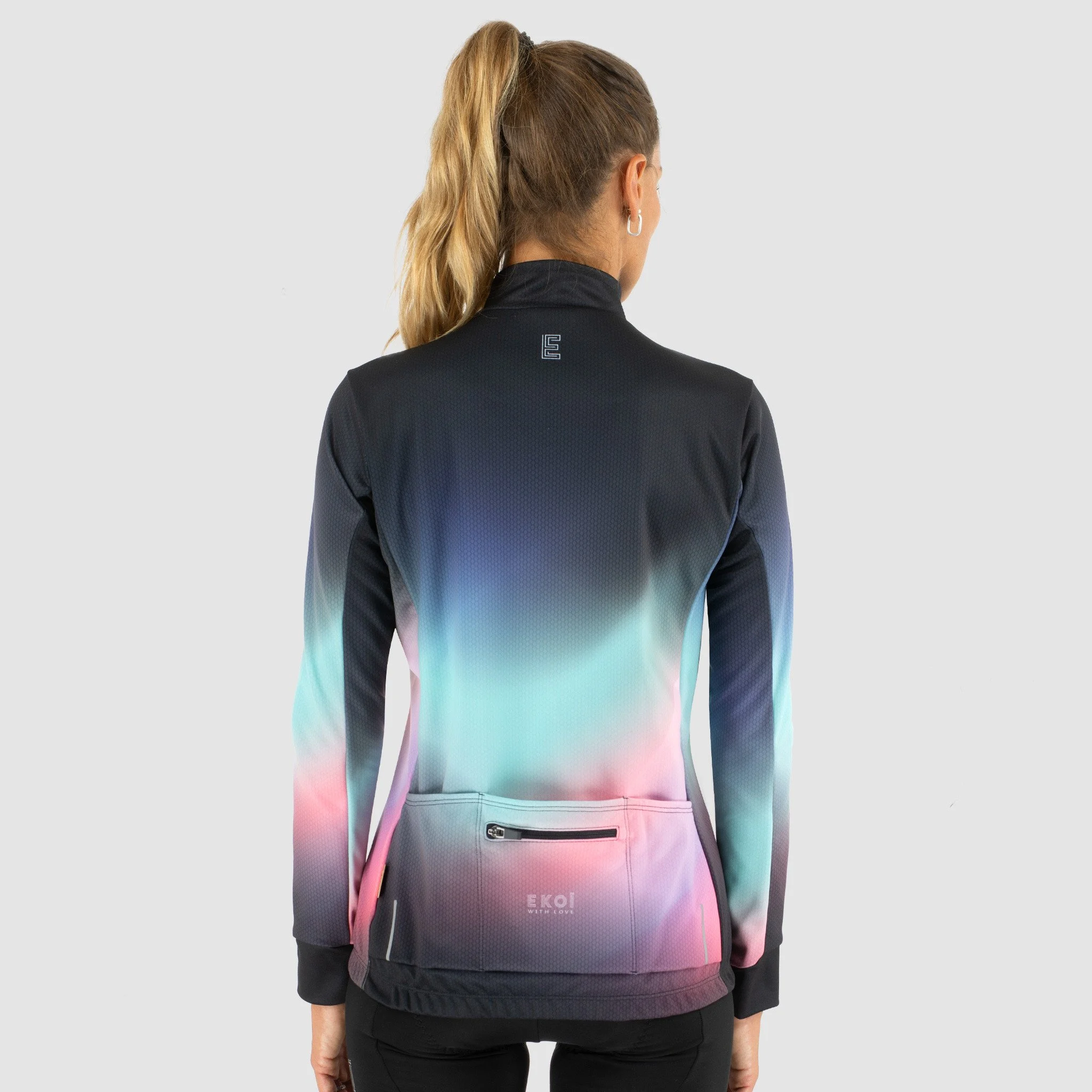 Women Long Sleeves Jersey EKOI AURA Pink