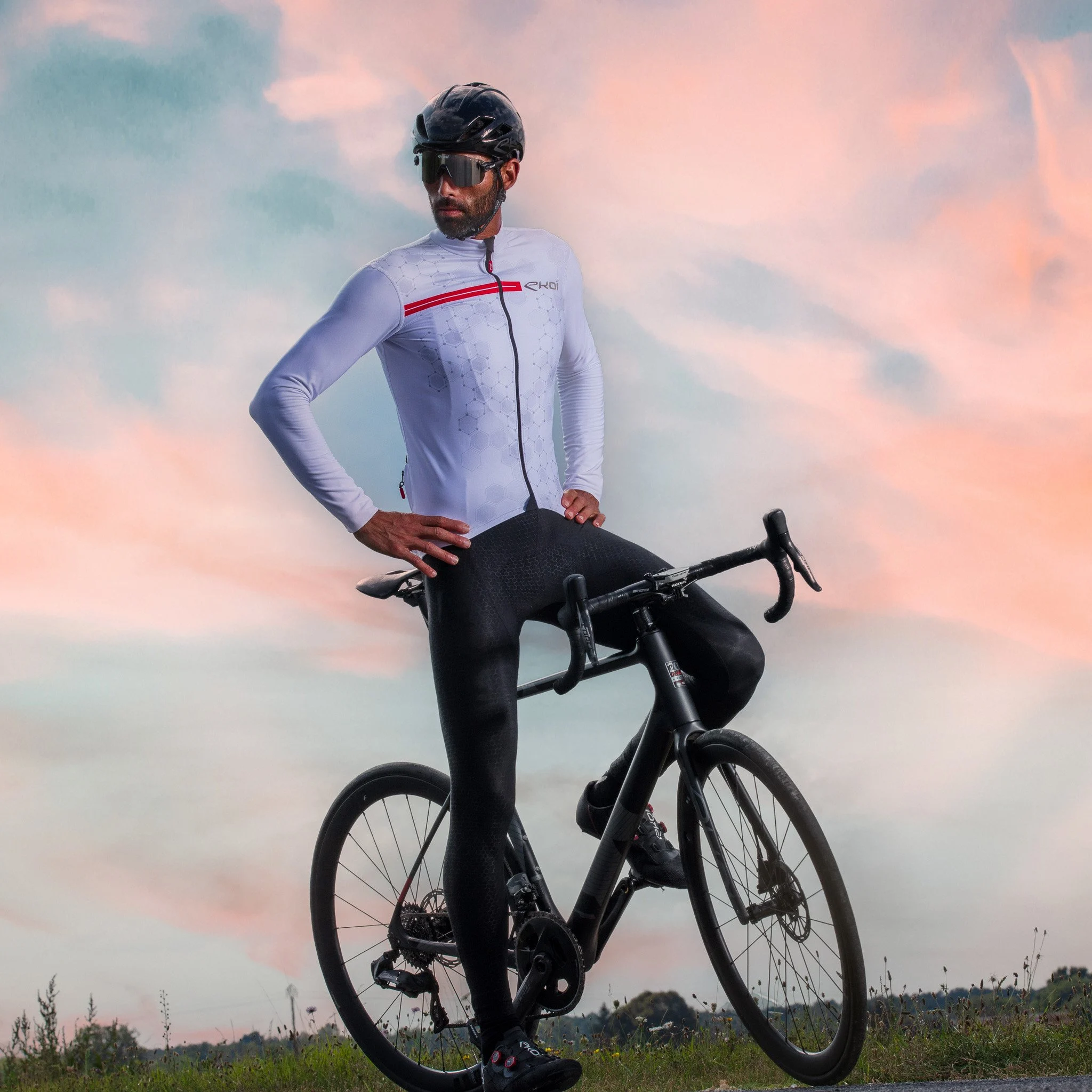 LONG SLEEVES JERSEY EKOI ATOM BLACK