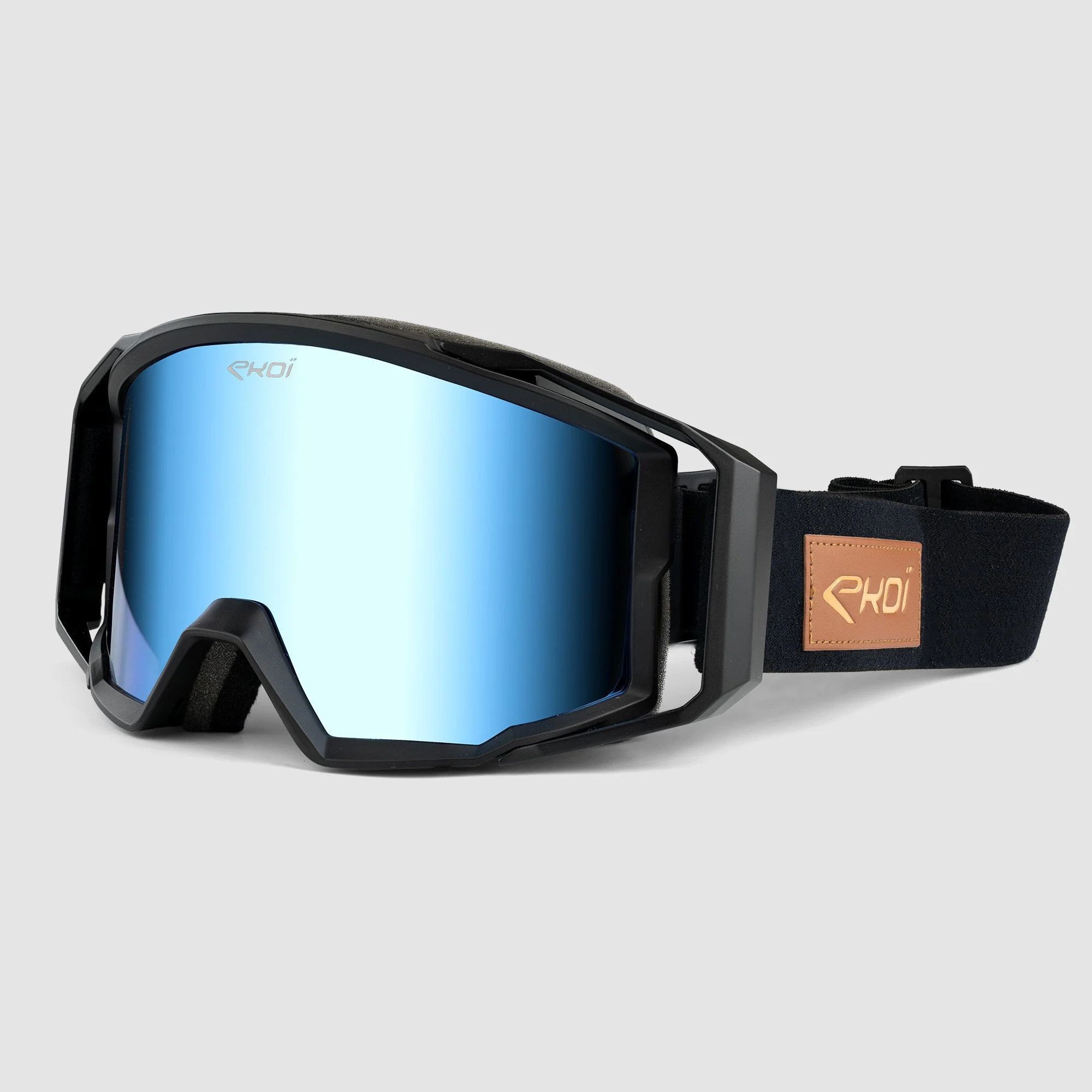 EKOI MTB Goggles Black Revo Blue