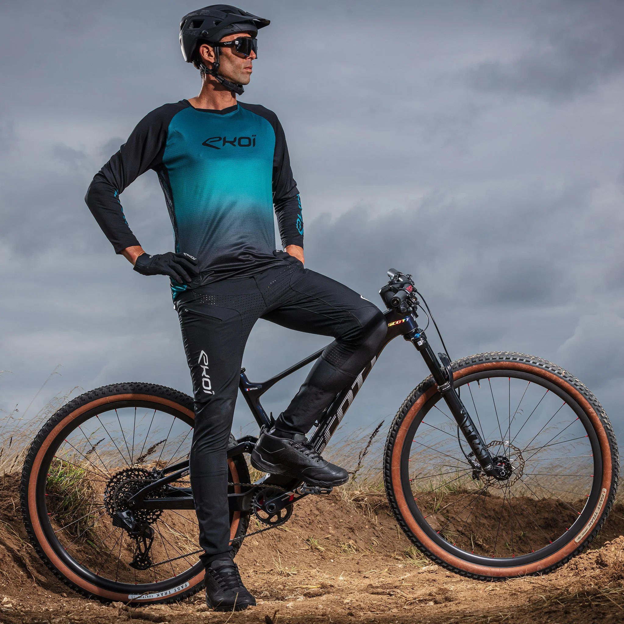 Trousers EKOI MTB Orange