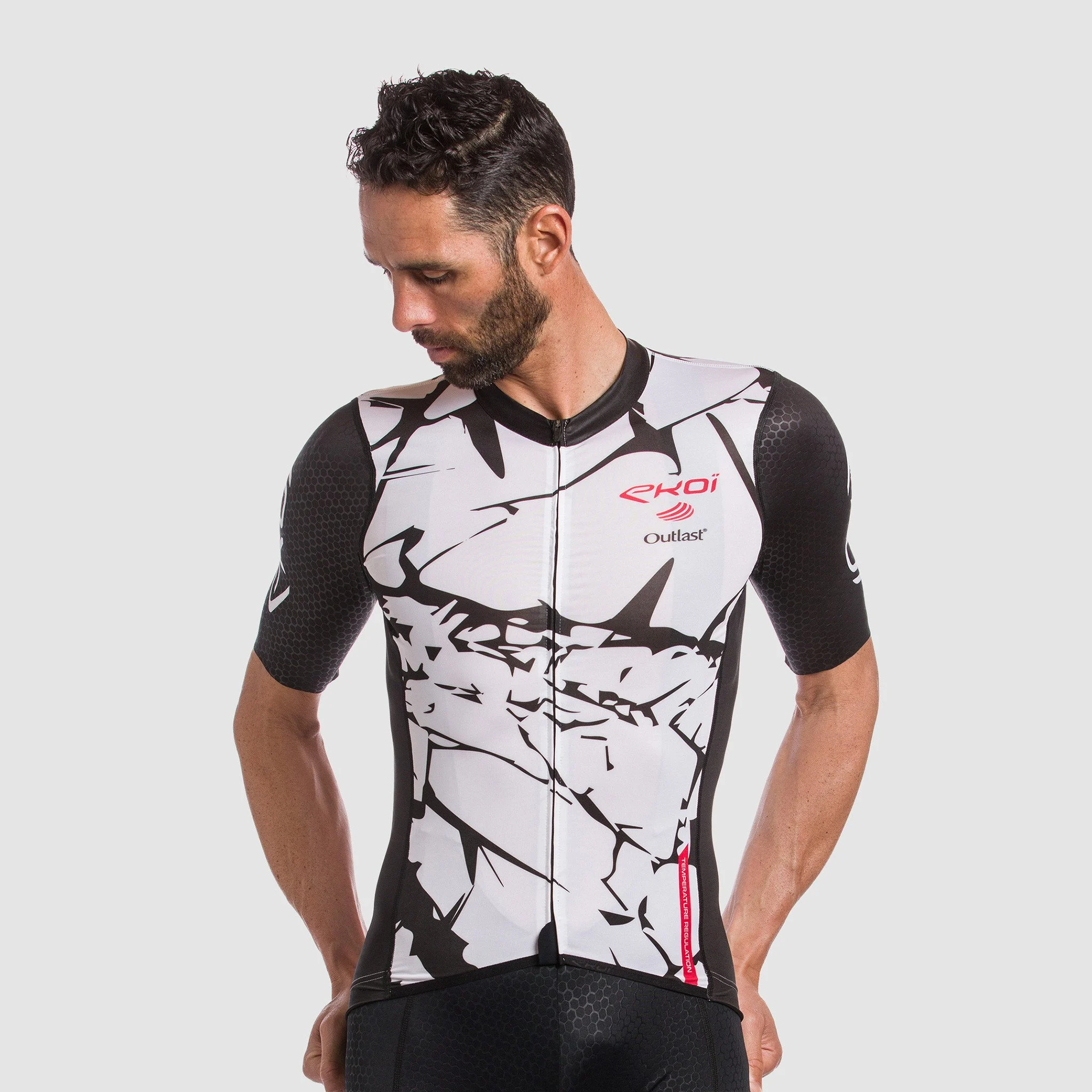 Ekoi Outlast Marbre Jersey Red
