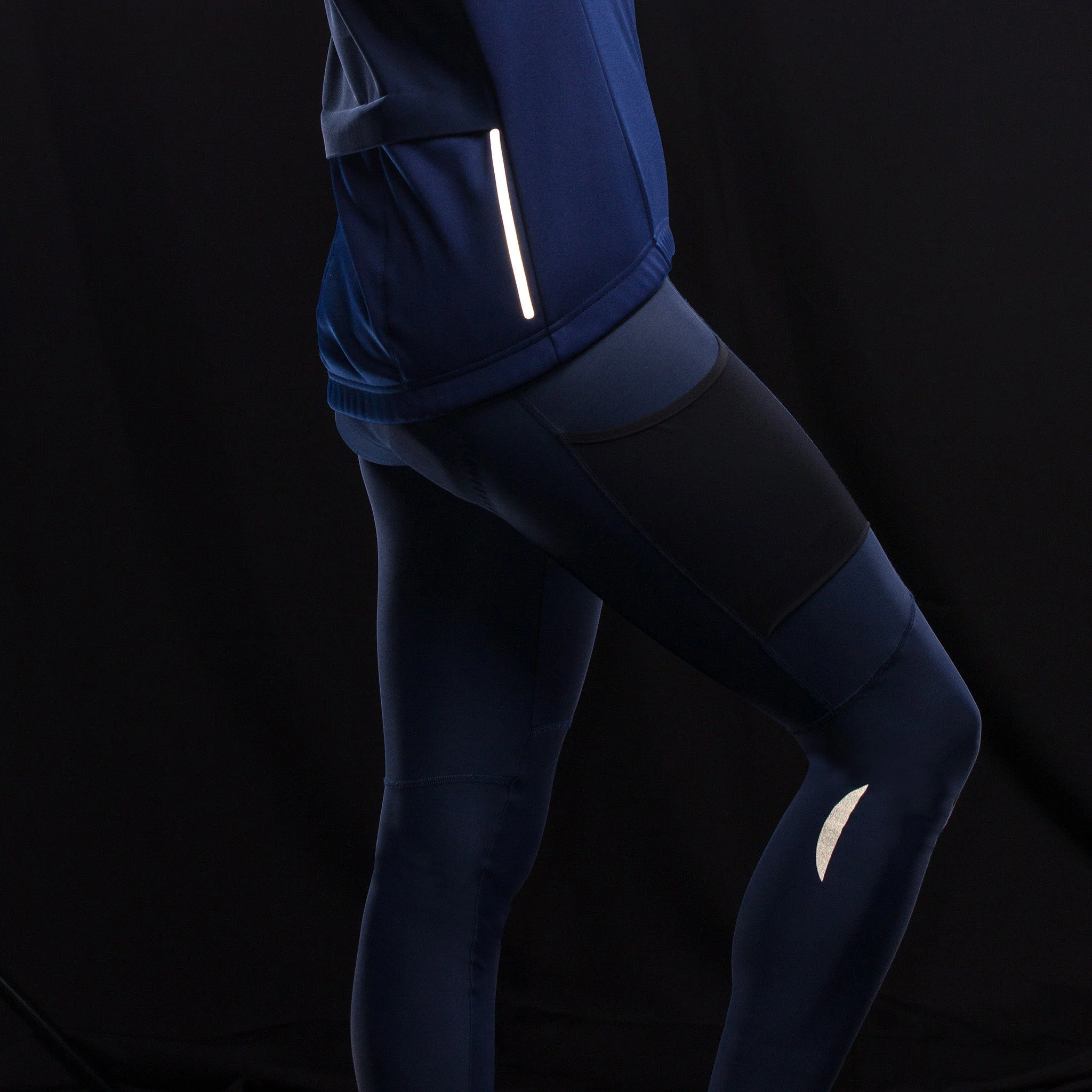 EKOI Gravel women's blue marine winter bib tights
