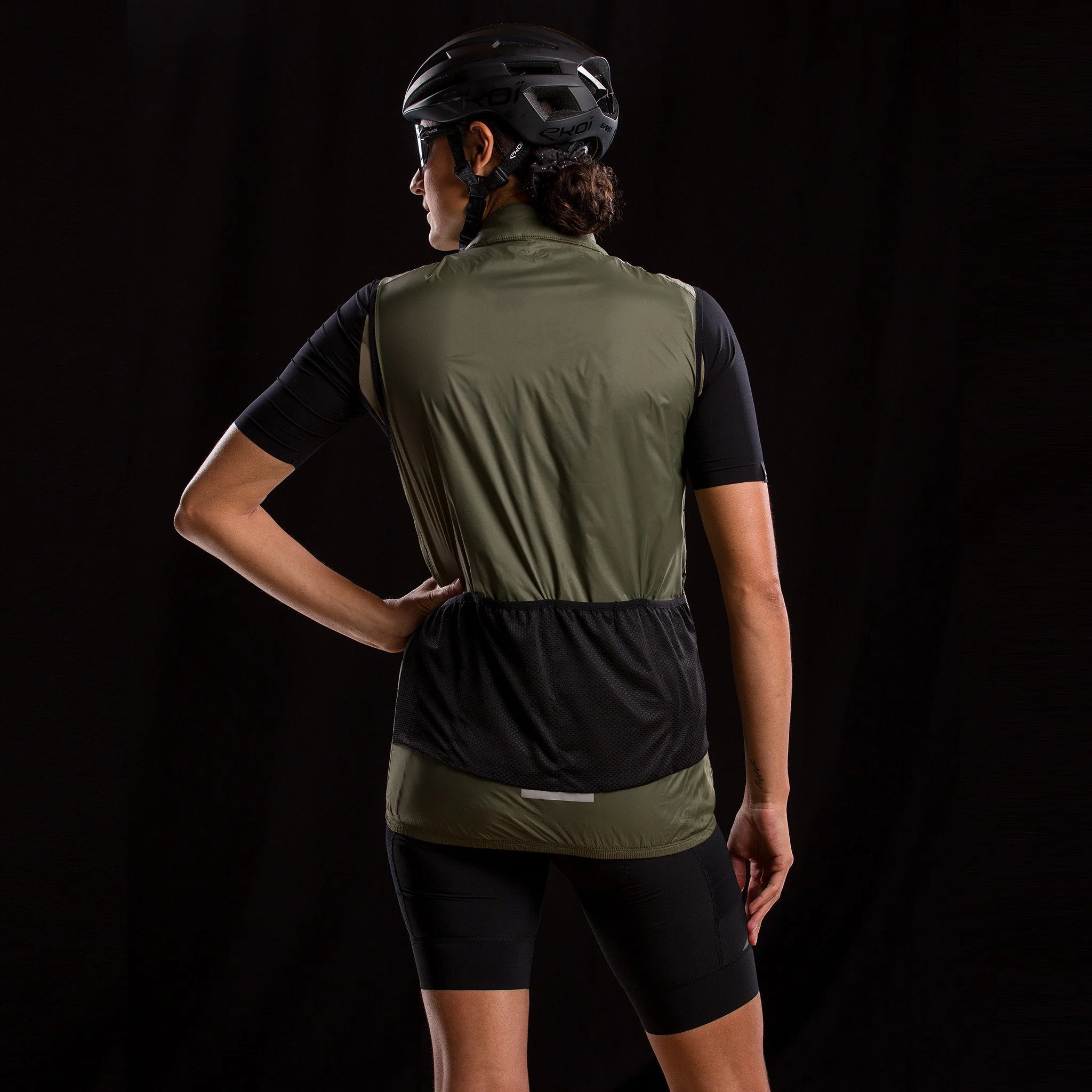 Unisex Windproof Vest EKOI GRAVEL PADDED Stone Grey