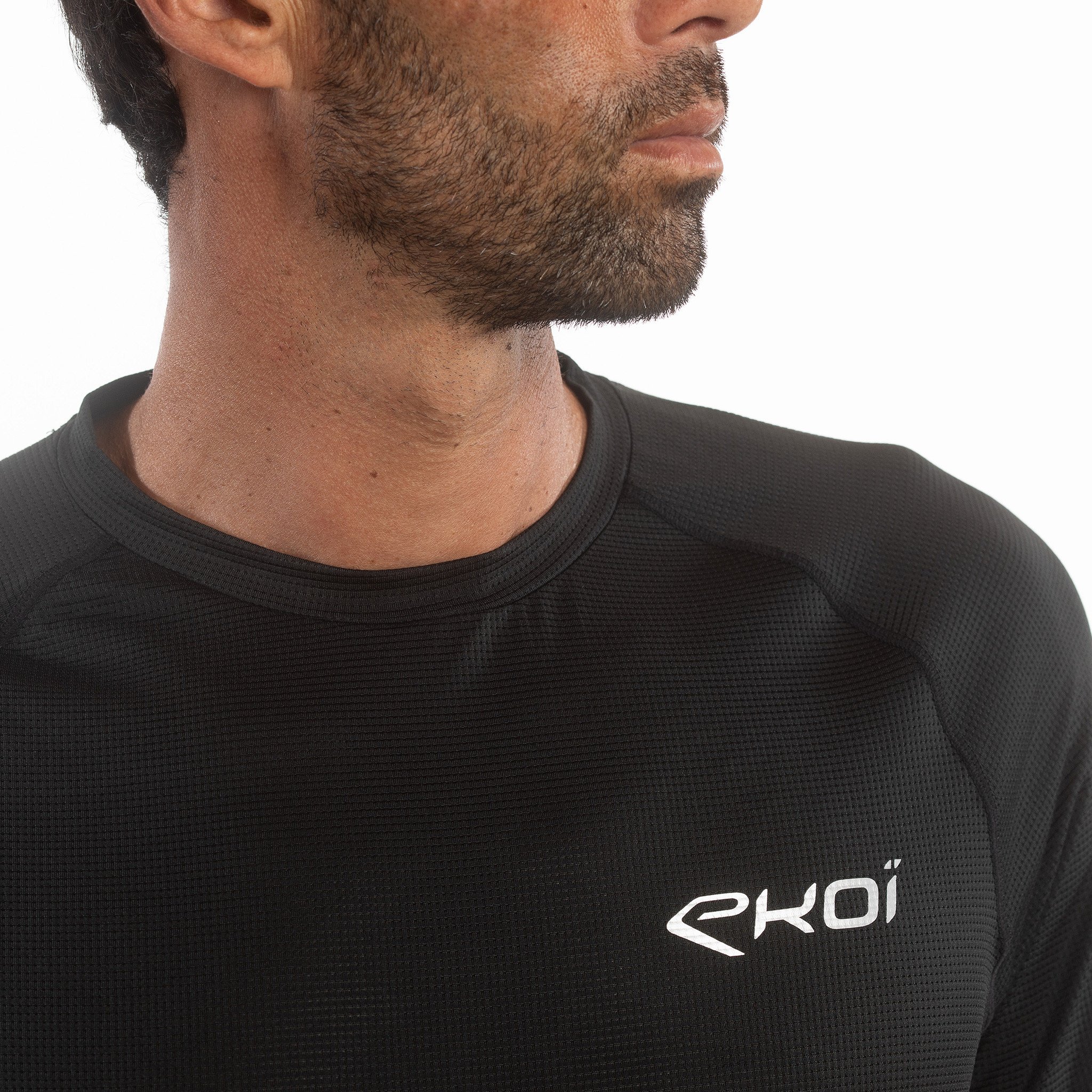 MEN TEE SHIRT DRY FAST EKOI RUN NEON YELLOW