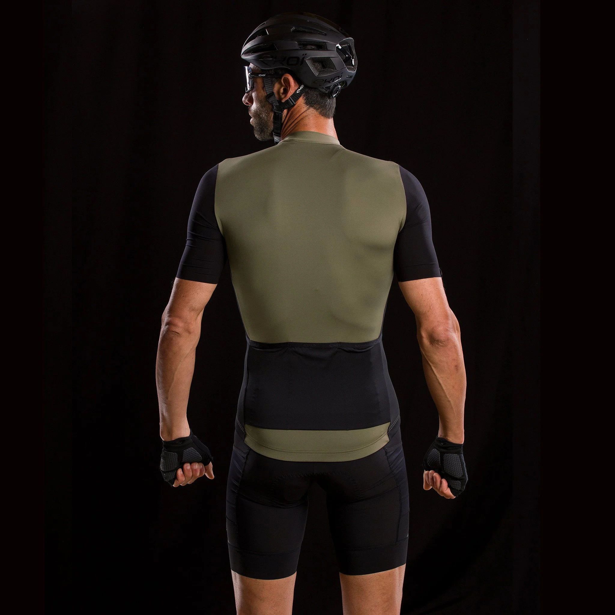Unisex Jersey EKOI GRAVEL PERFORMANCE Kaki