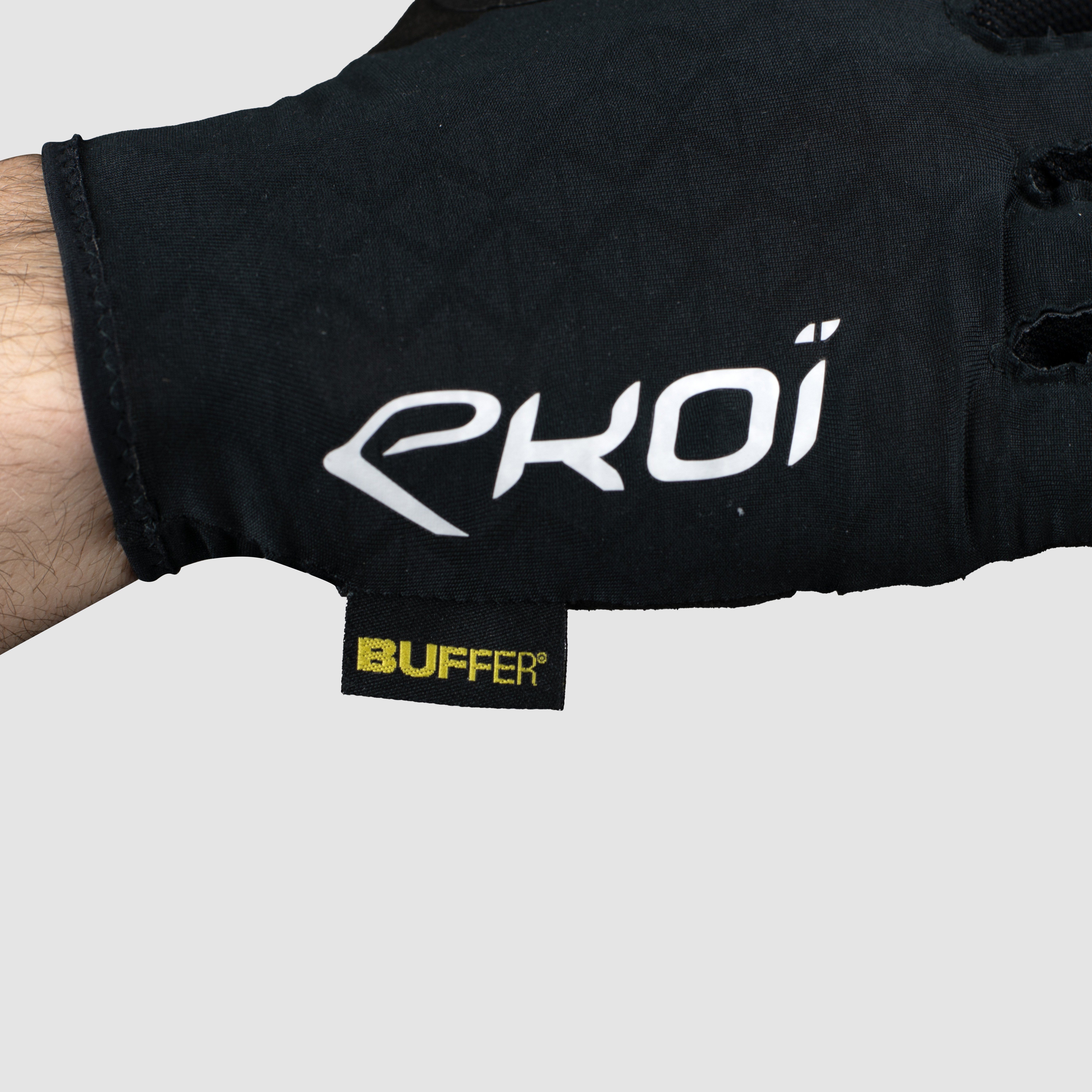 Gants vélo EKOI Racing Outlast Buffer Blanc
