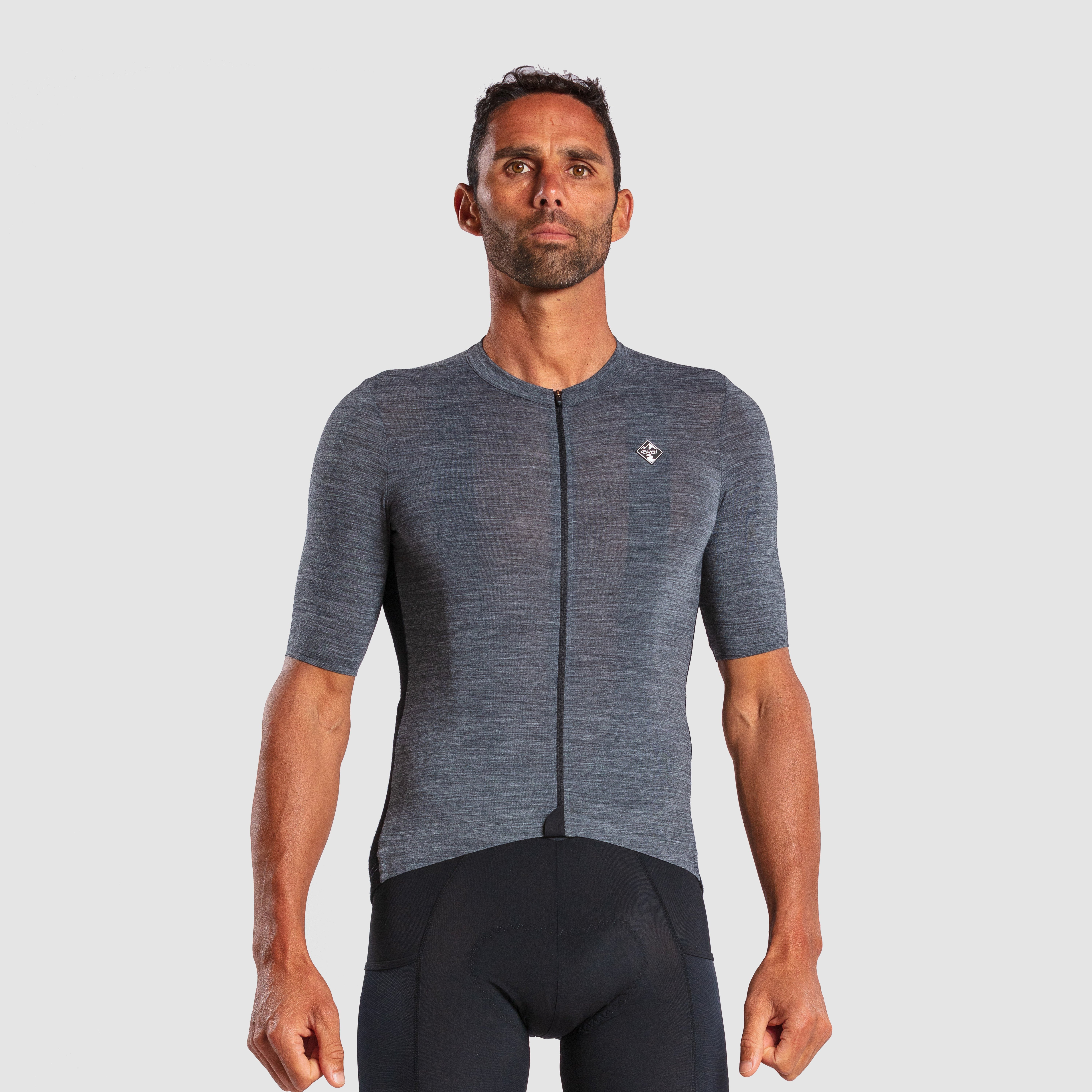 Merino Unisex Perf Gravel Jersey Black
