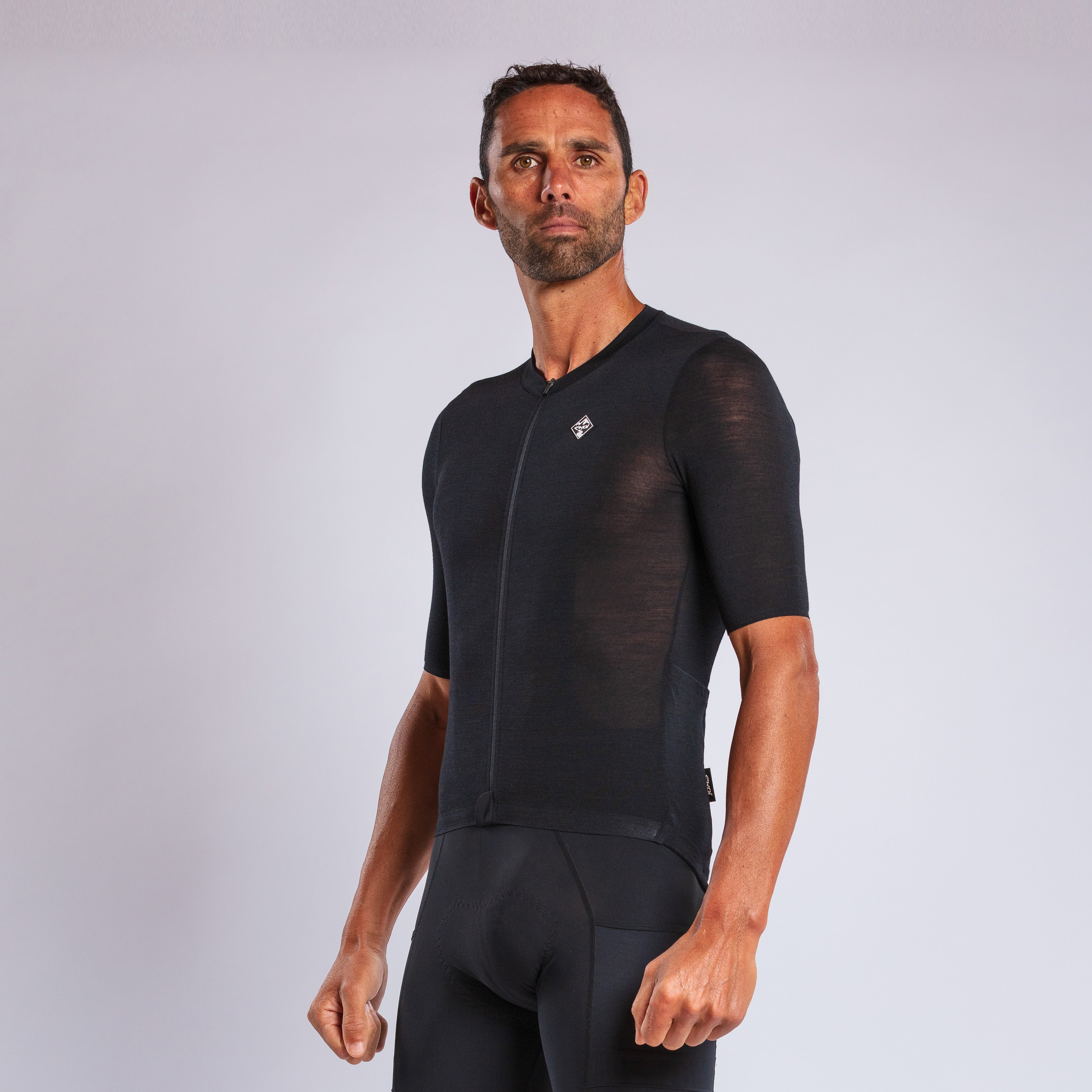 Merino Unisex Perf Gravel Jersey Black