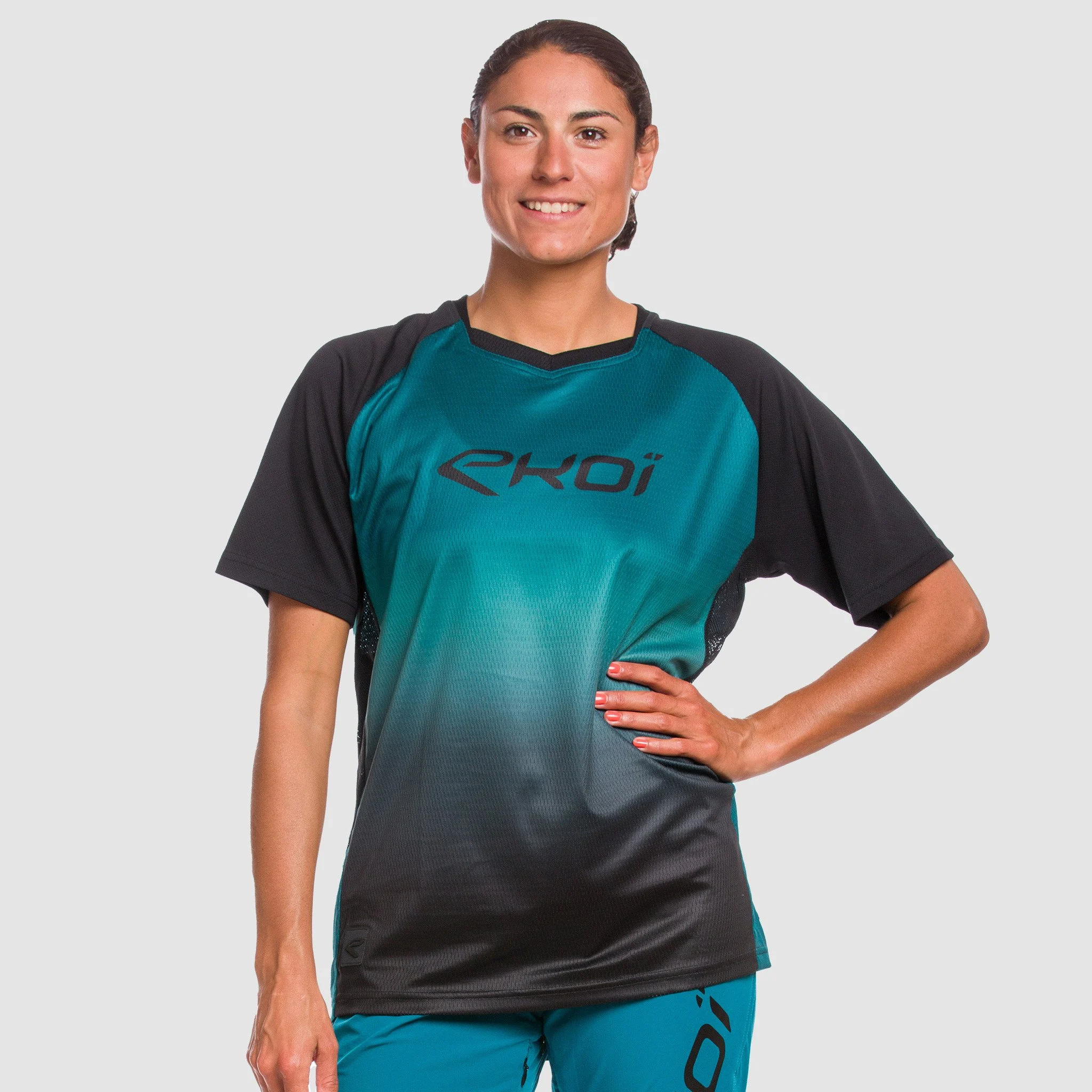 Short Sleeves Jersey EKOI MTB Blue
