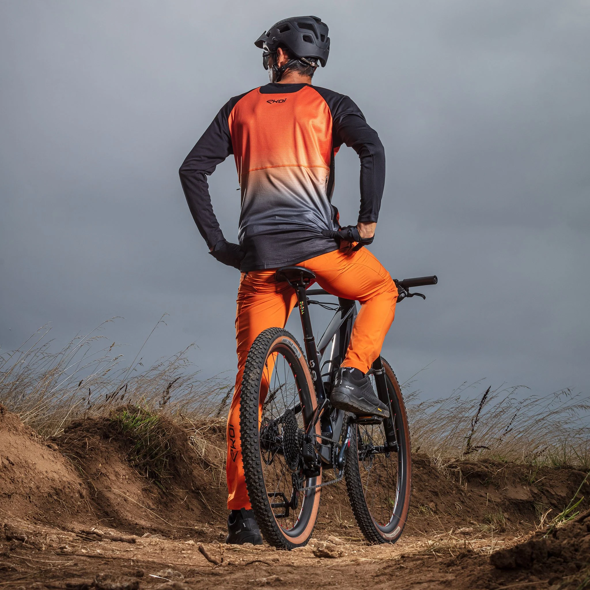 Long Sleeves Jersey EKOI MTB Black