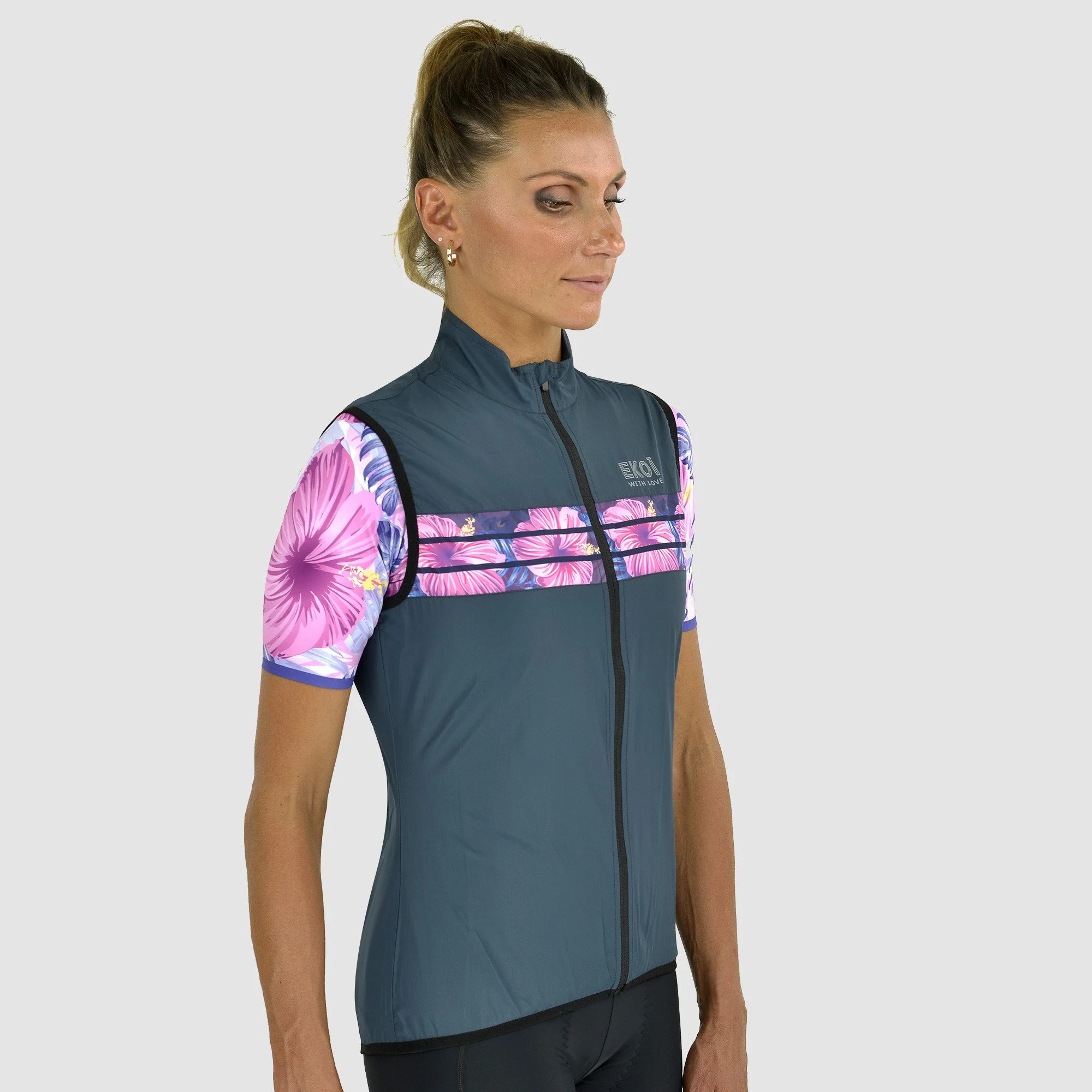 Windproof Vest EKOI CELIA Navy Blue