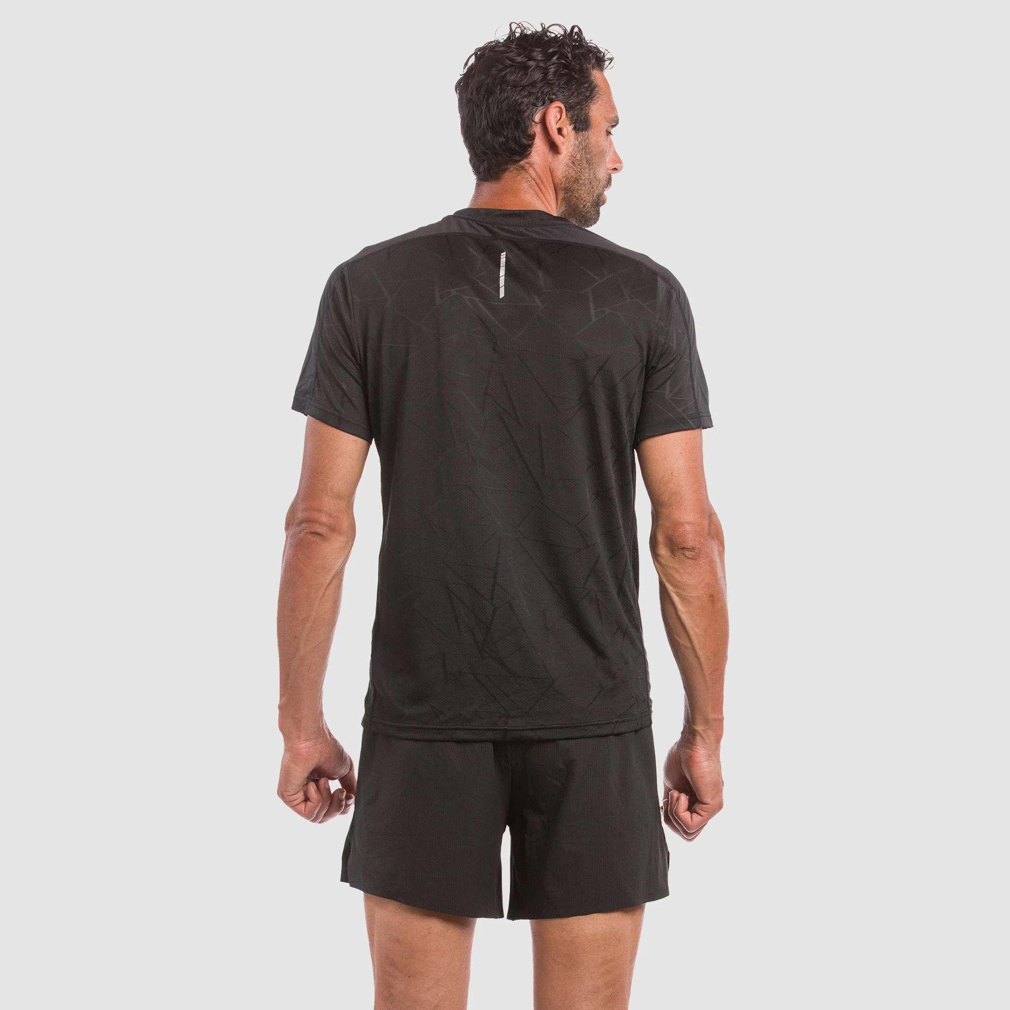 Tee-Shirt EKOI RUN GRAPHIC TECH Black