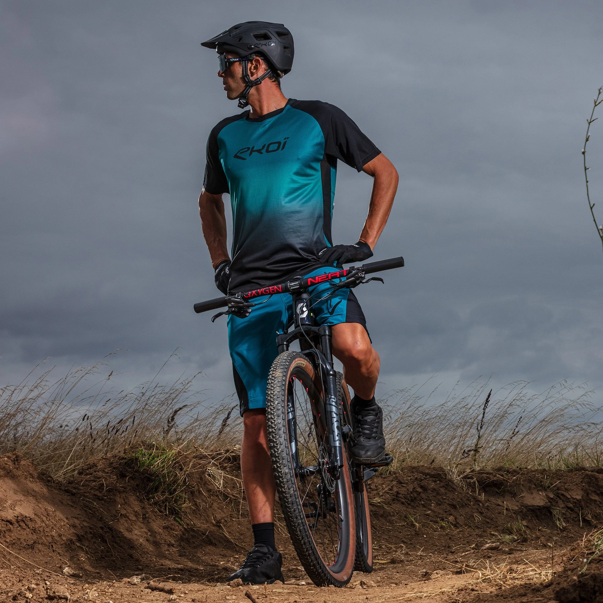 Short Sleeves Jersey EKOI MTB Blue