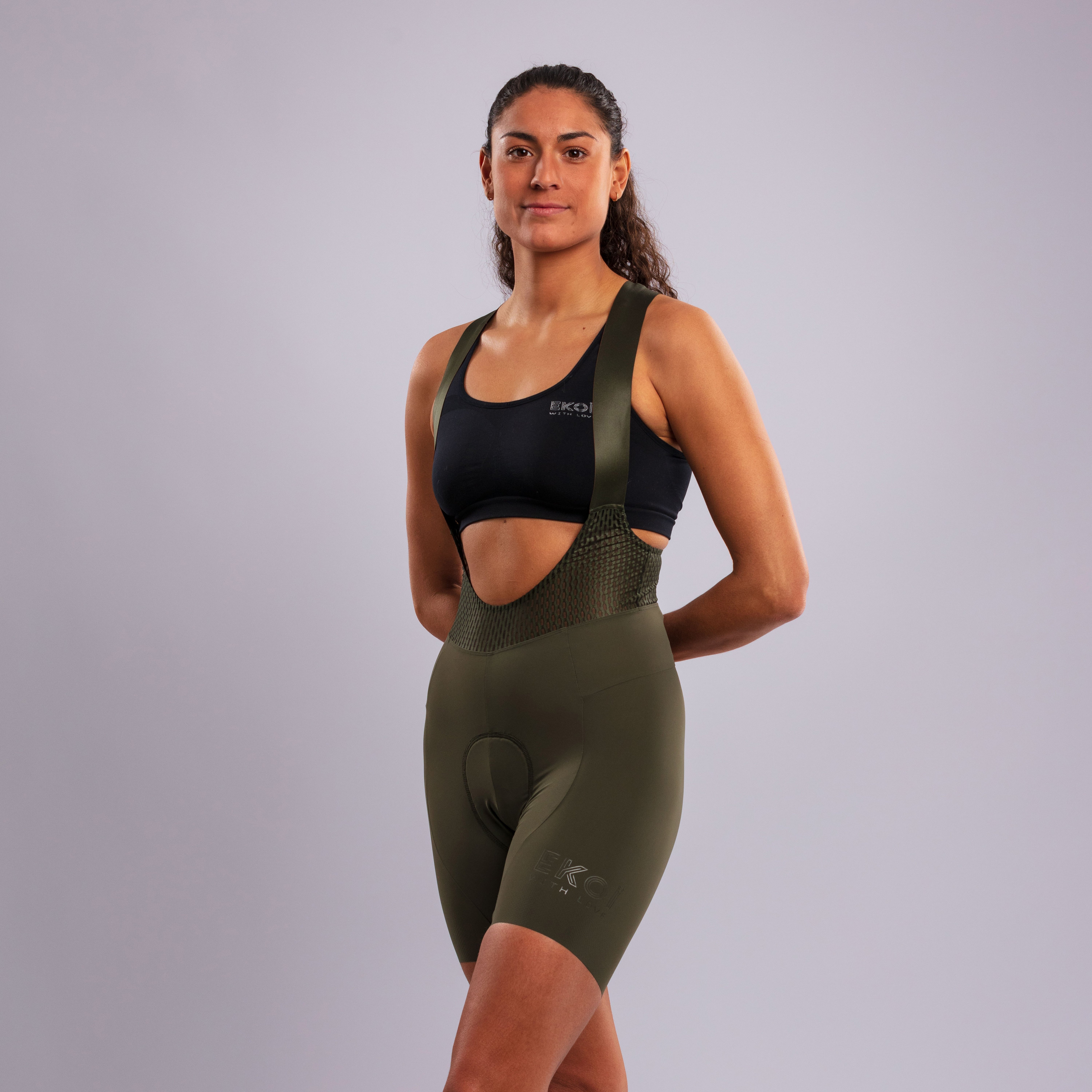 EKOI Women's ESSENTIAL Bibshorts Navy