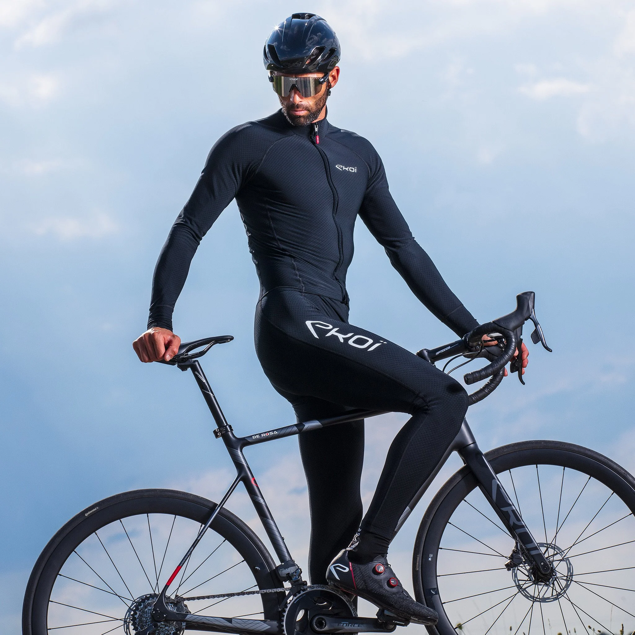EKOI PRO GEL MEMORY Black thermal skin suit