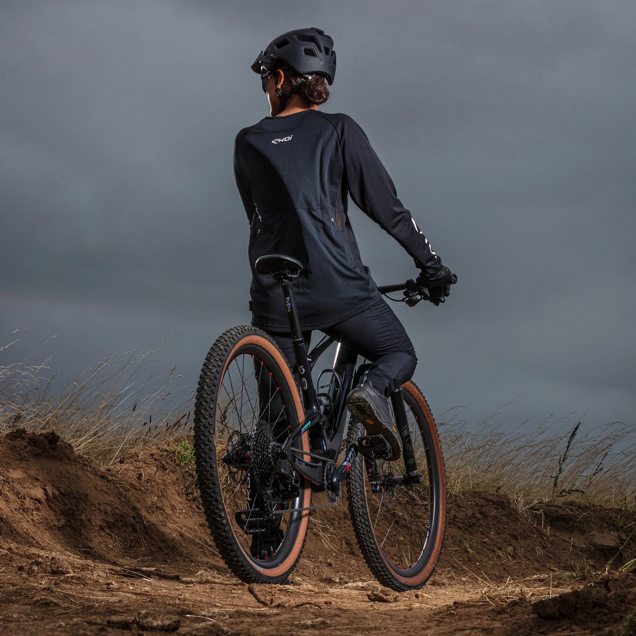 Long Sleeves Jersey EKOI MTB Blue