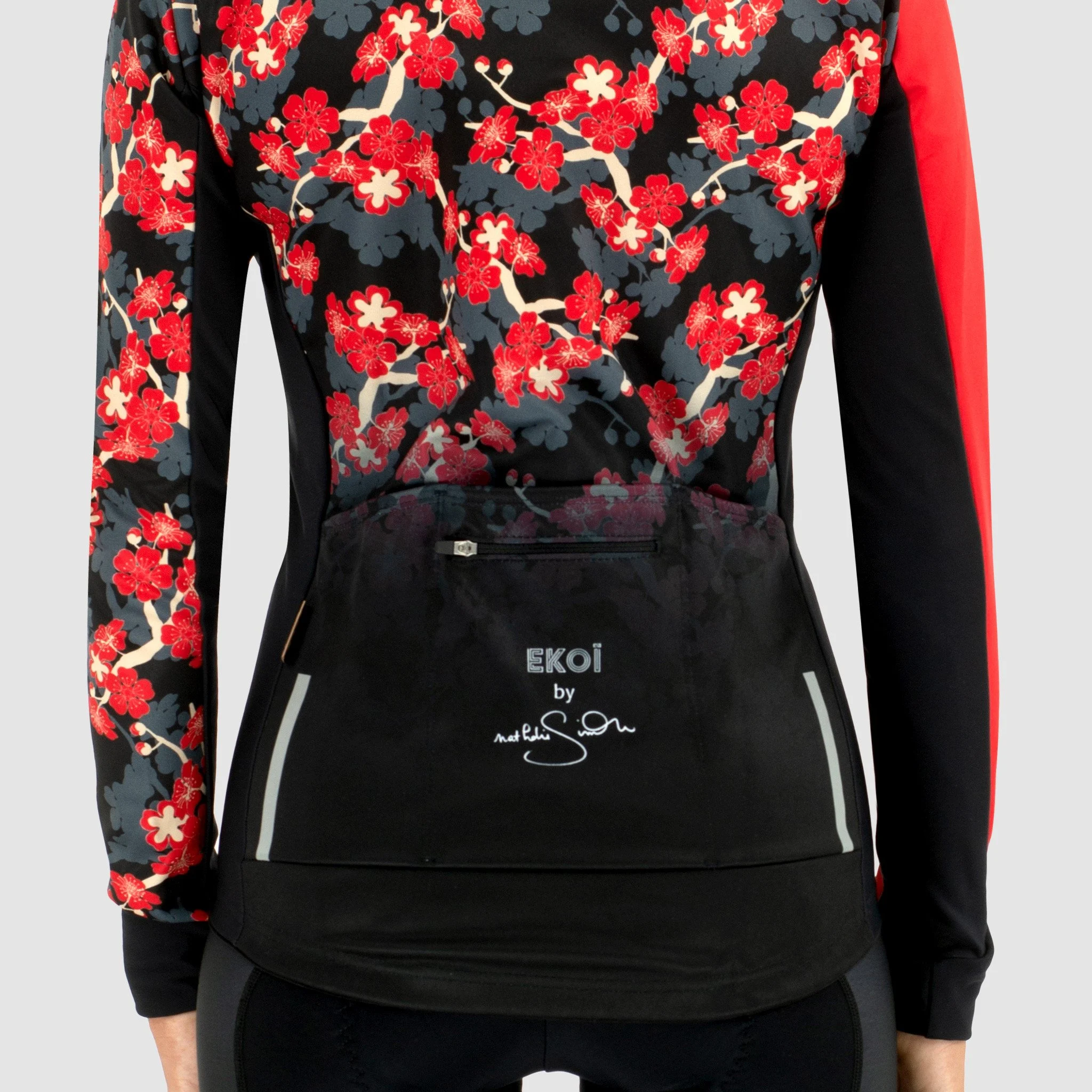 Nathalie Simon women's red thermal jacket by EKOÏ