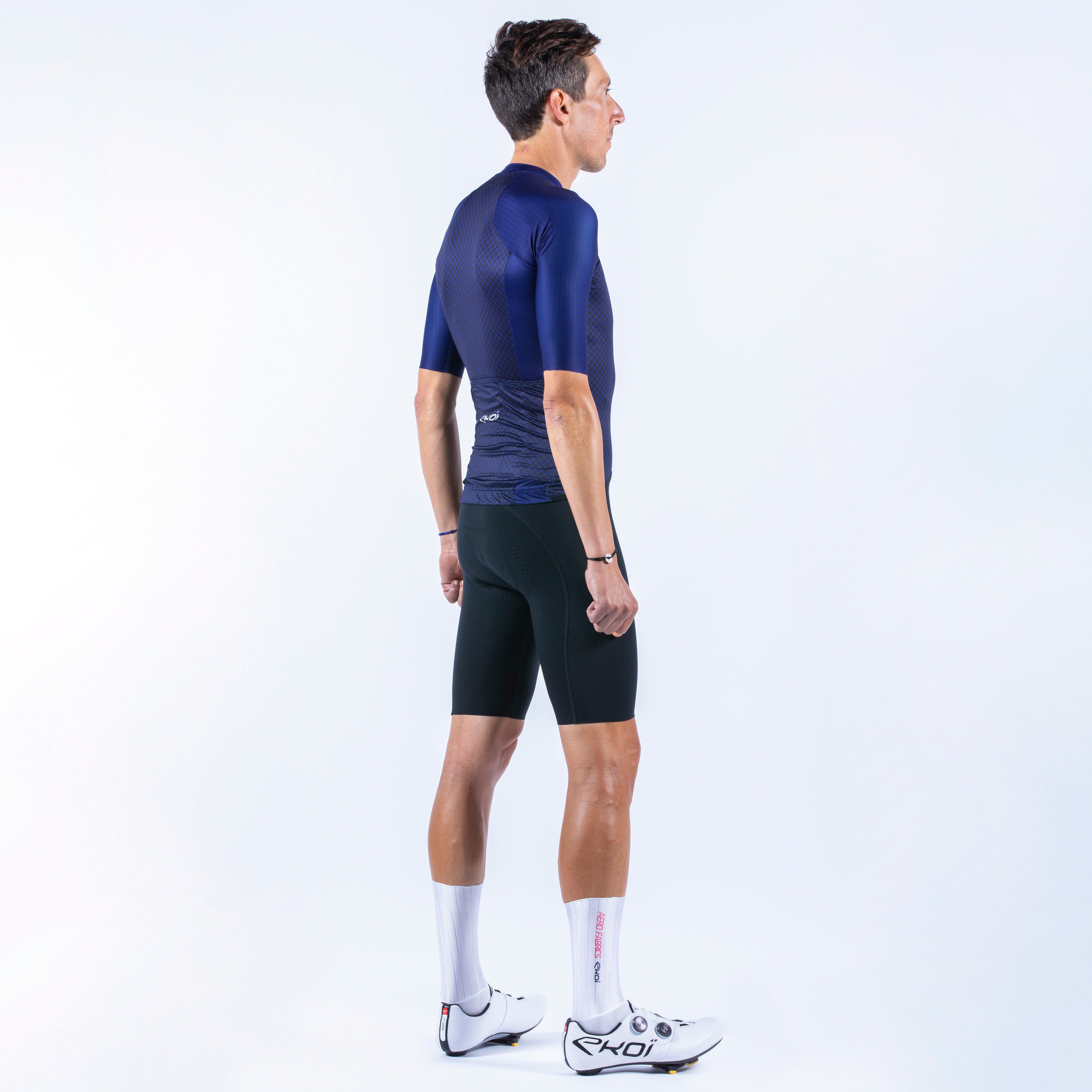 Racing Aero Fabrics white cycling socks