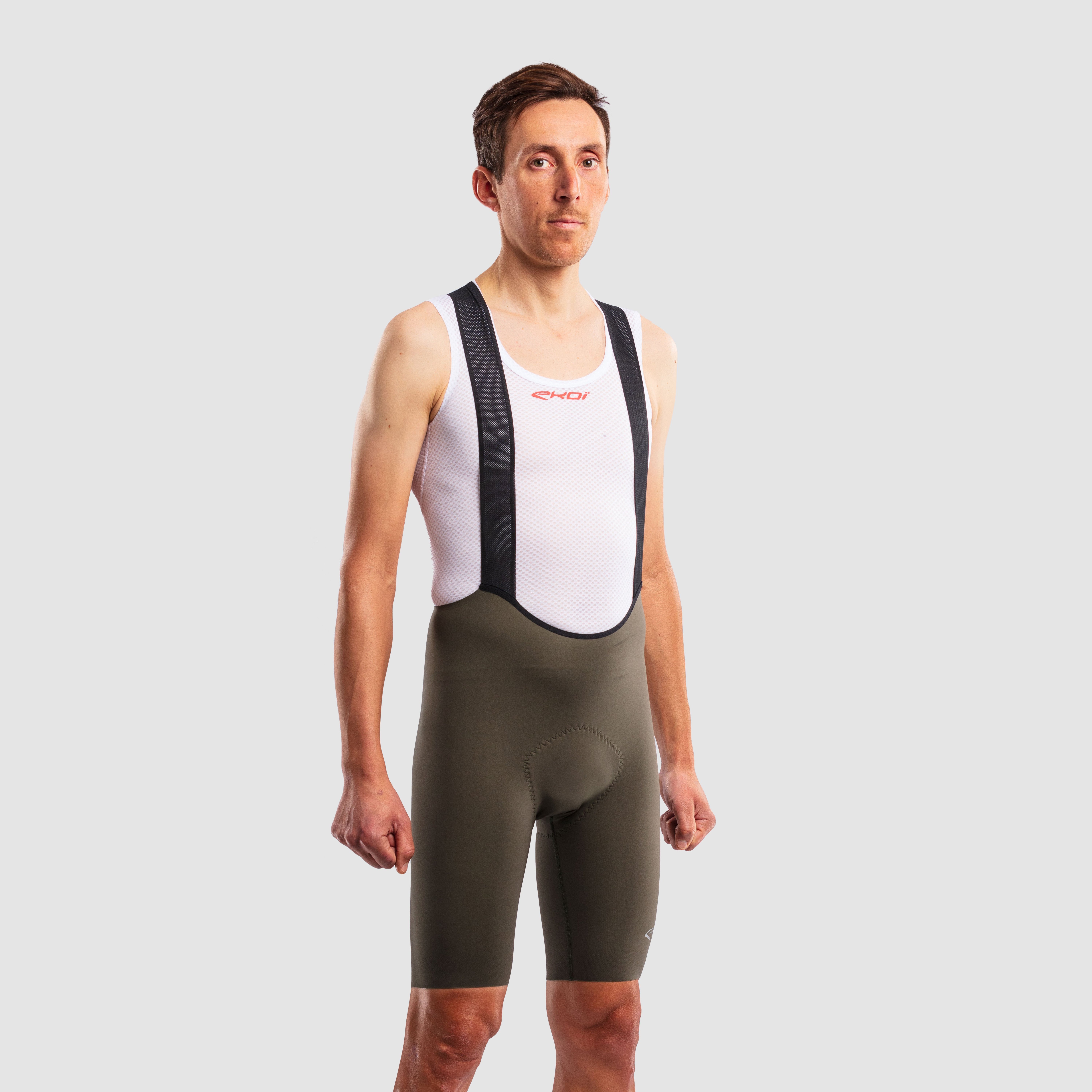 EKOI SUPERSOFT Bib Shorts Khaki