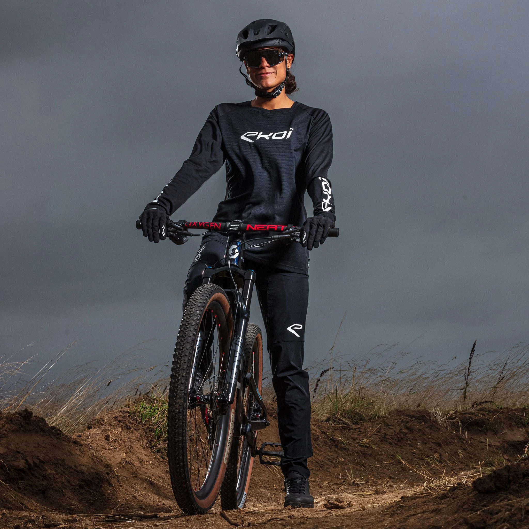 Long Sleeves Jersey EKOI MTB Blue