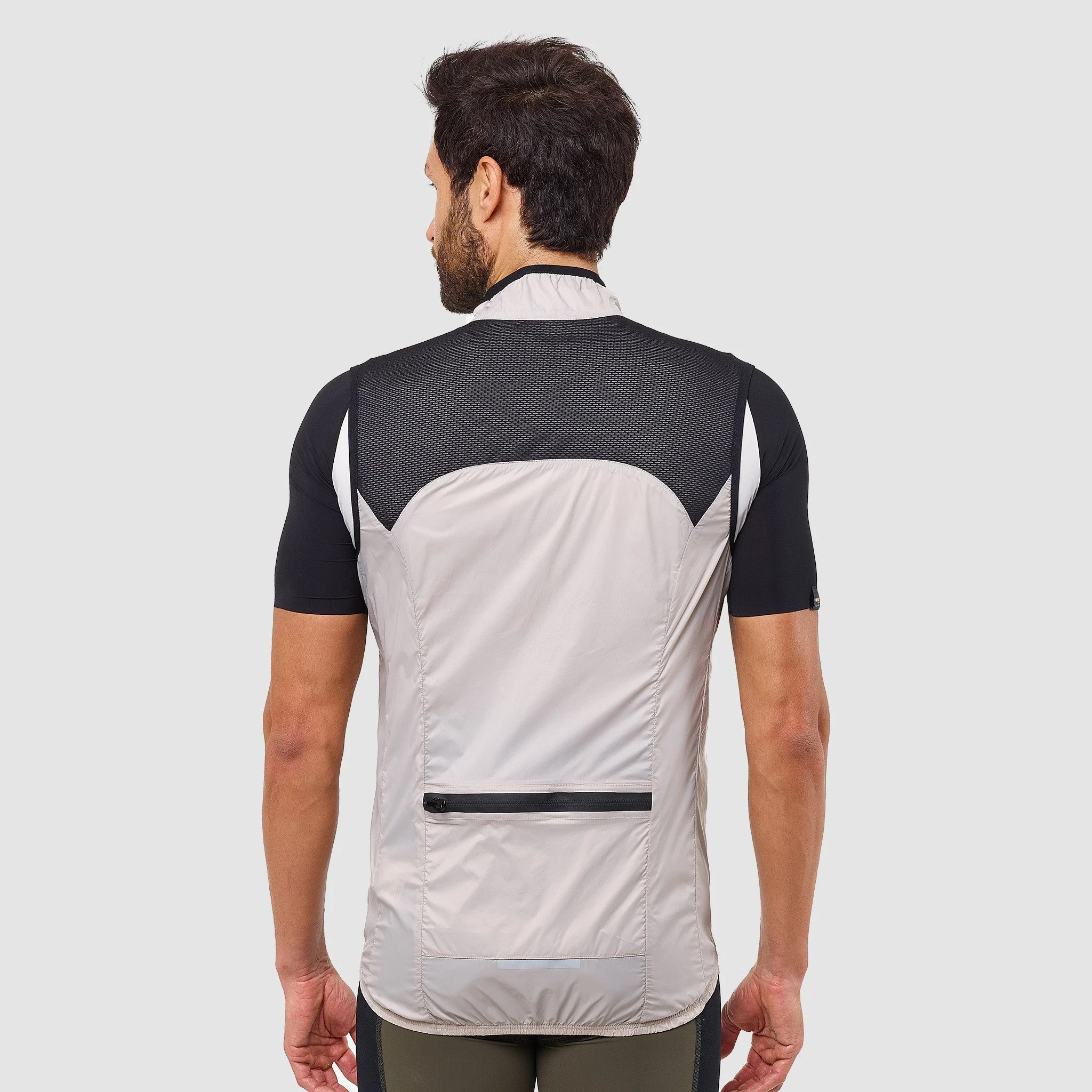 Unisex Windproof Vest EKOI GRAVEL ULTRALIGHT Kaki