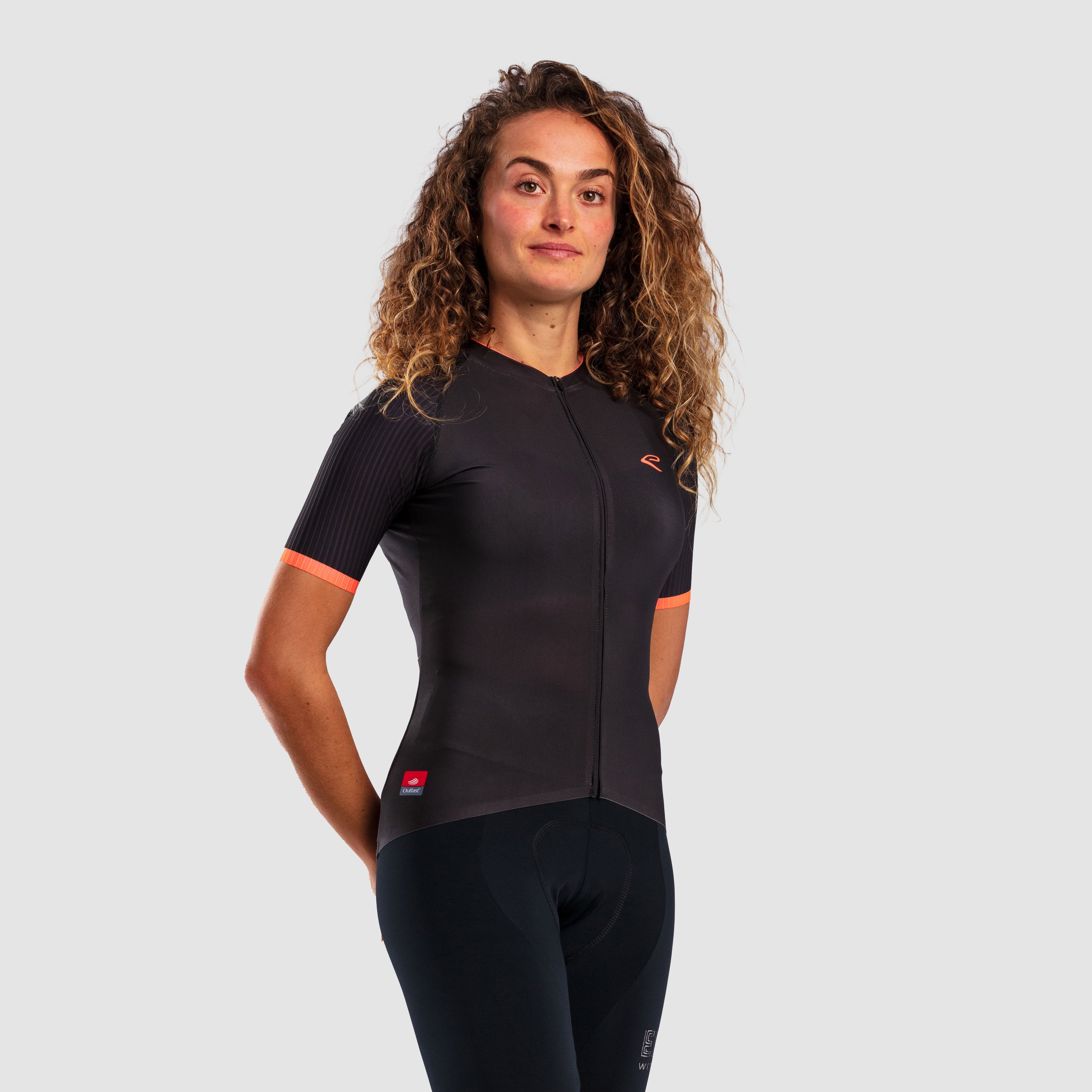 EKOI OUTLAST women's jersey Black Fluorescent yellow