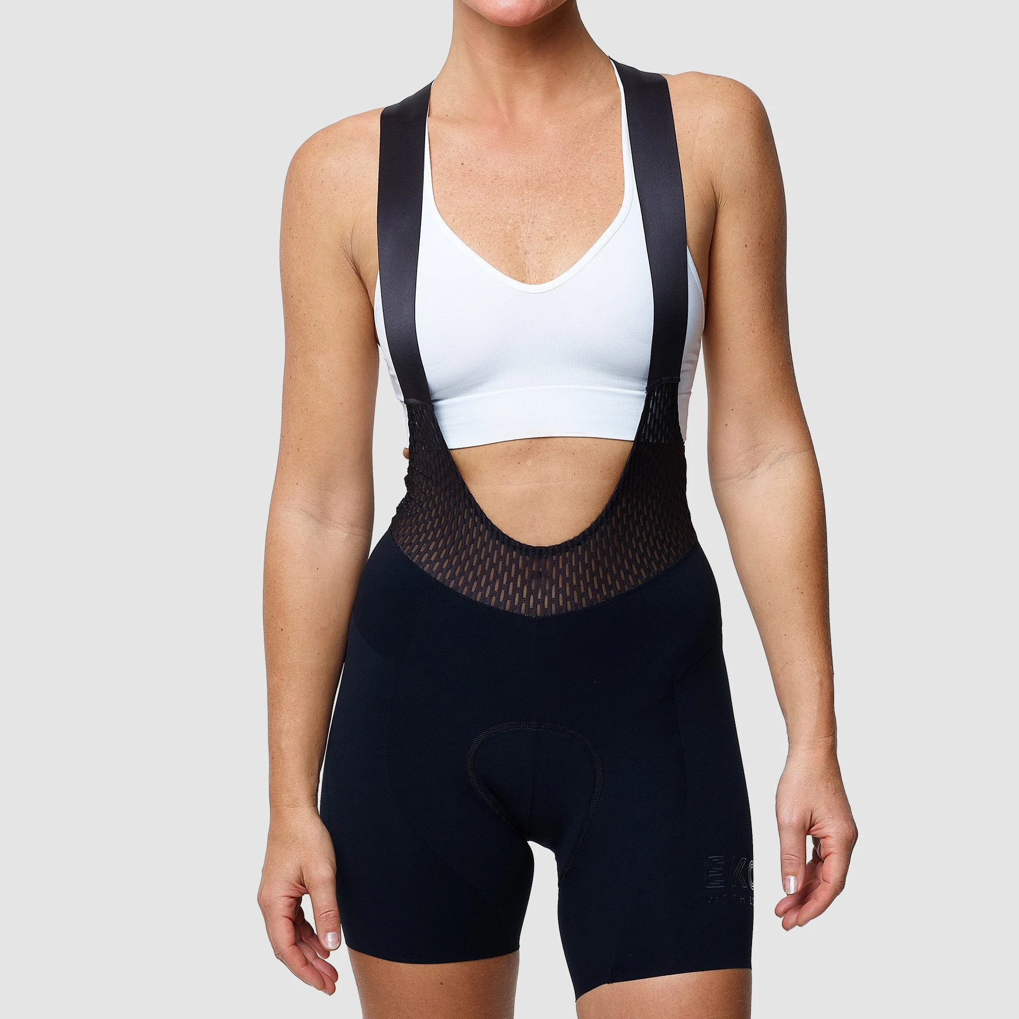 Women Strap Bibshorts EKOI EKOI ESSENTIAL Kaki