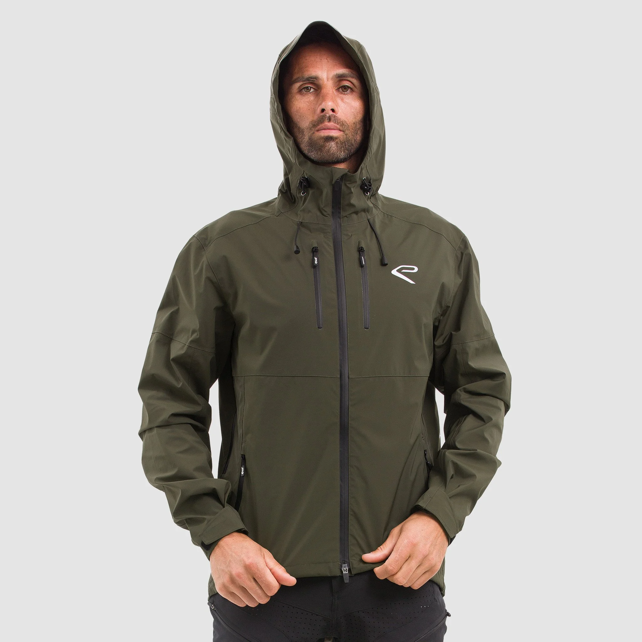 EKOI MTB Trail Charcoal green khaki rain cape