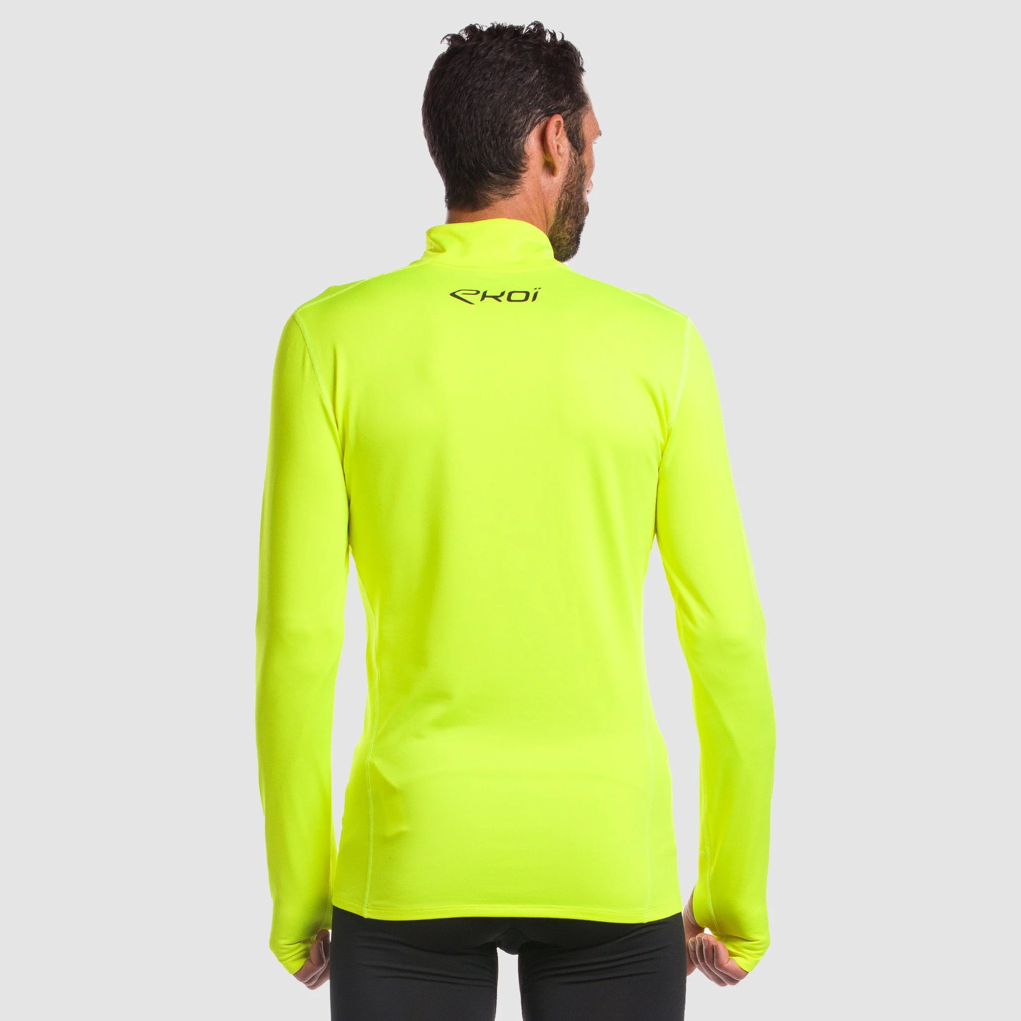 EKOI RUN Warm Black zipped sweat top