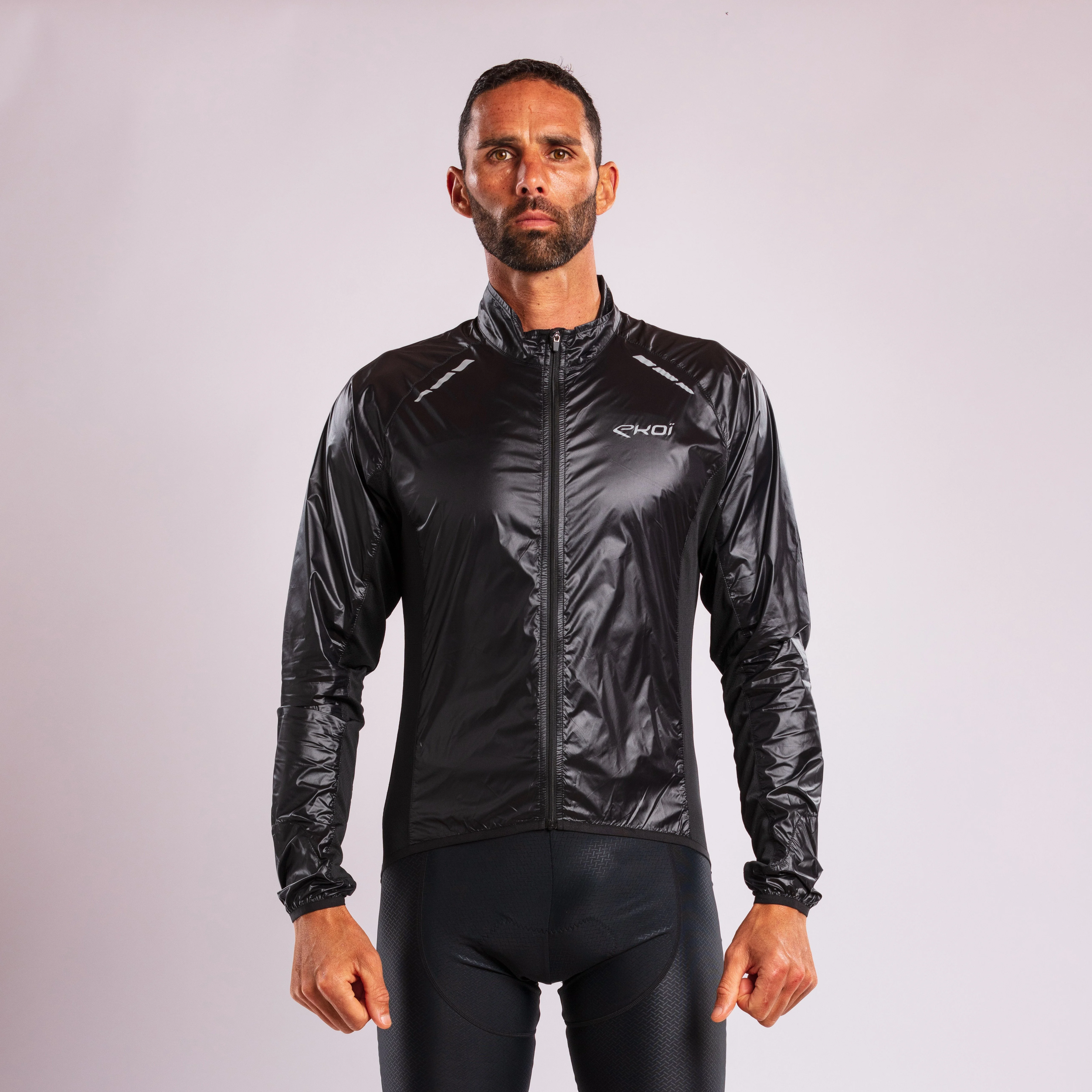 EKOI Perf WINDPROOF LIGHT PACKABLE Jacket Black